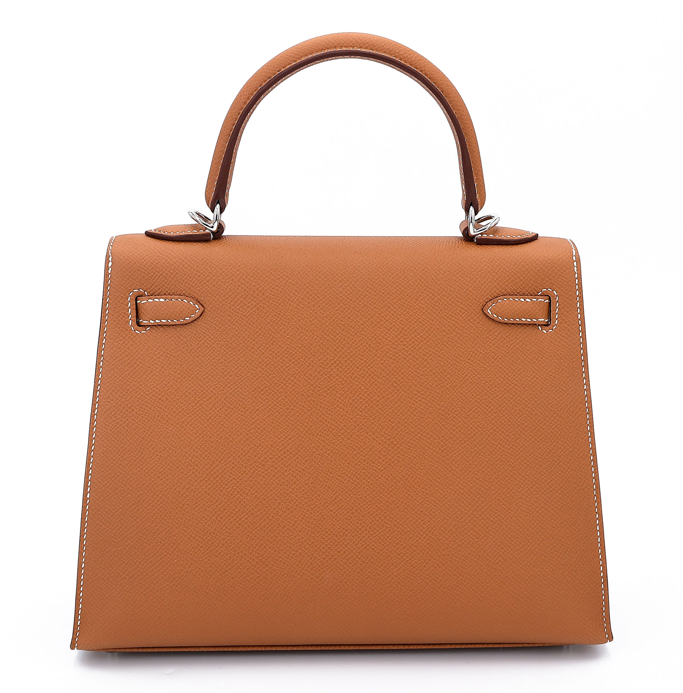 Hermès Kelly 25 Epsom (France) Sellier Gold (37) Palladium — view 2