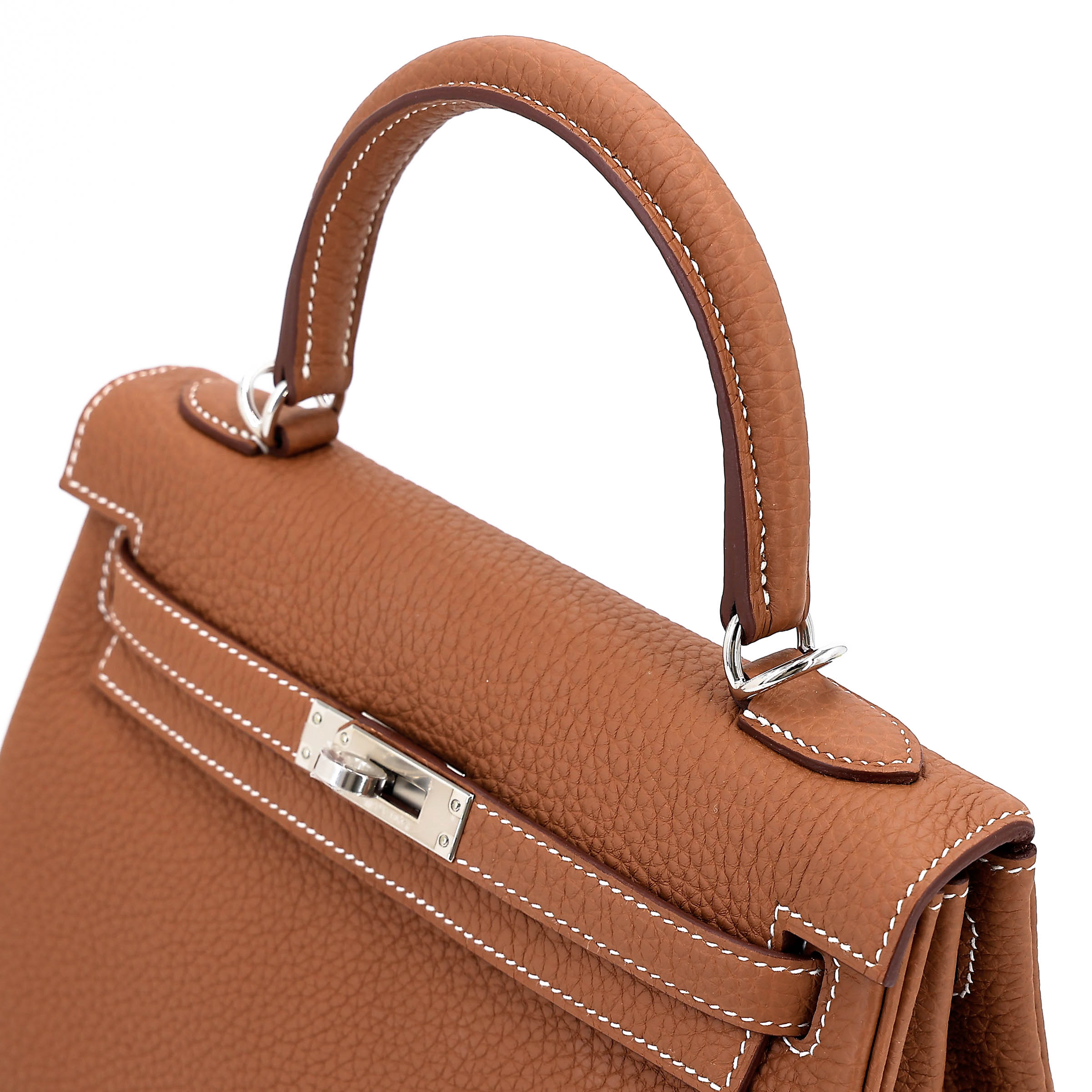 Hermès Kelly 25 Togo (Germany) Gold (37) Palladium — view 3