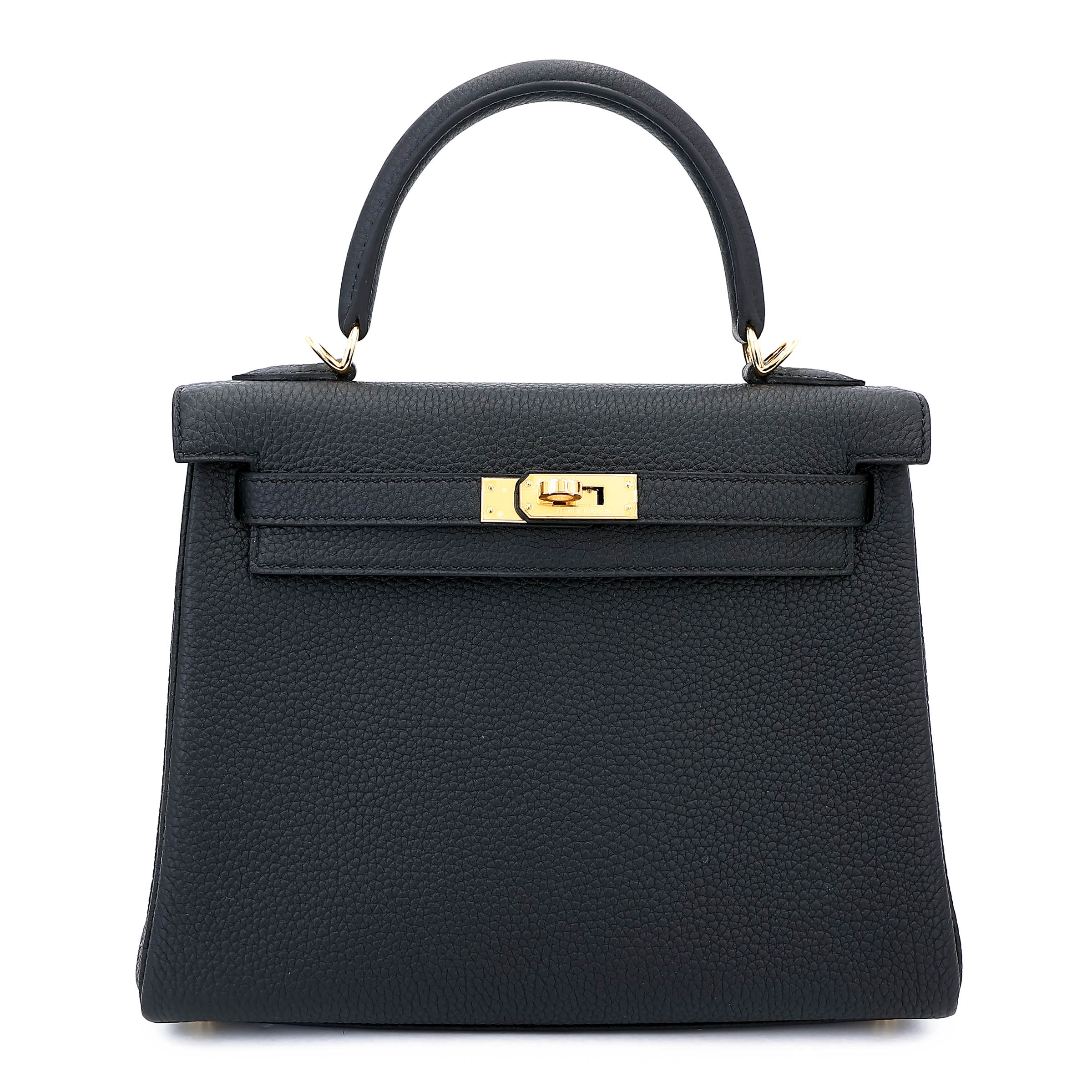 Hermès Kelly 25 Togo (Germany) Noir (89) Gold