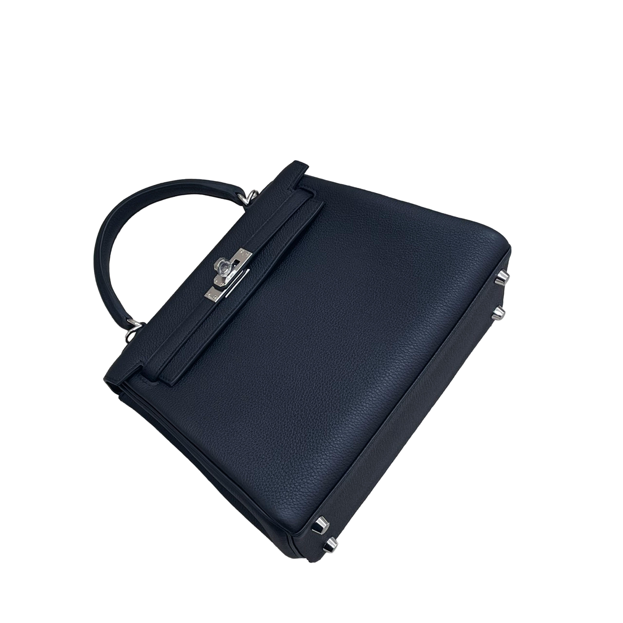 Hermès Kelly 25 Togo (Germany) Noir (89) Palladium — view 4