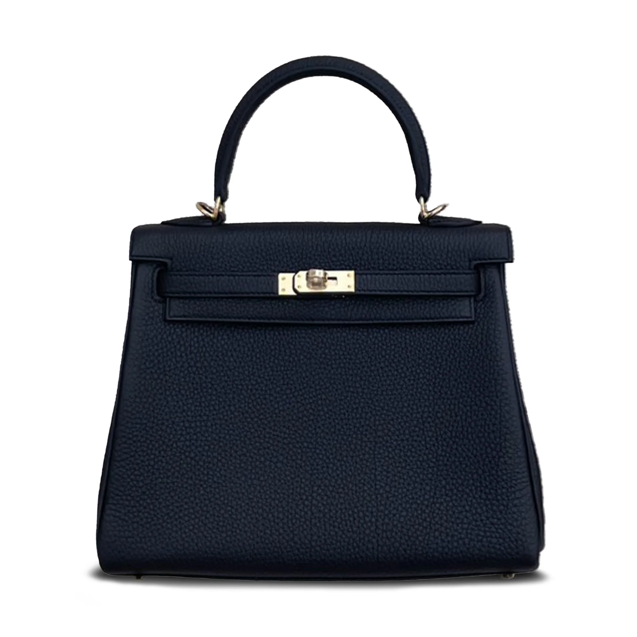 Hermès Kelly 25 Togo (Germany) Noir (89) Permabrass
