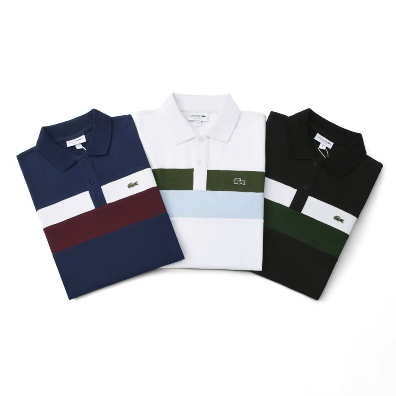 Regular Fit Colorblock Petit Piqué Polo — view 2