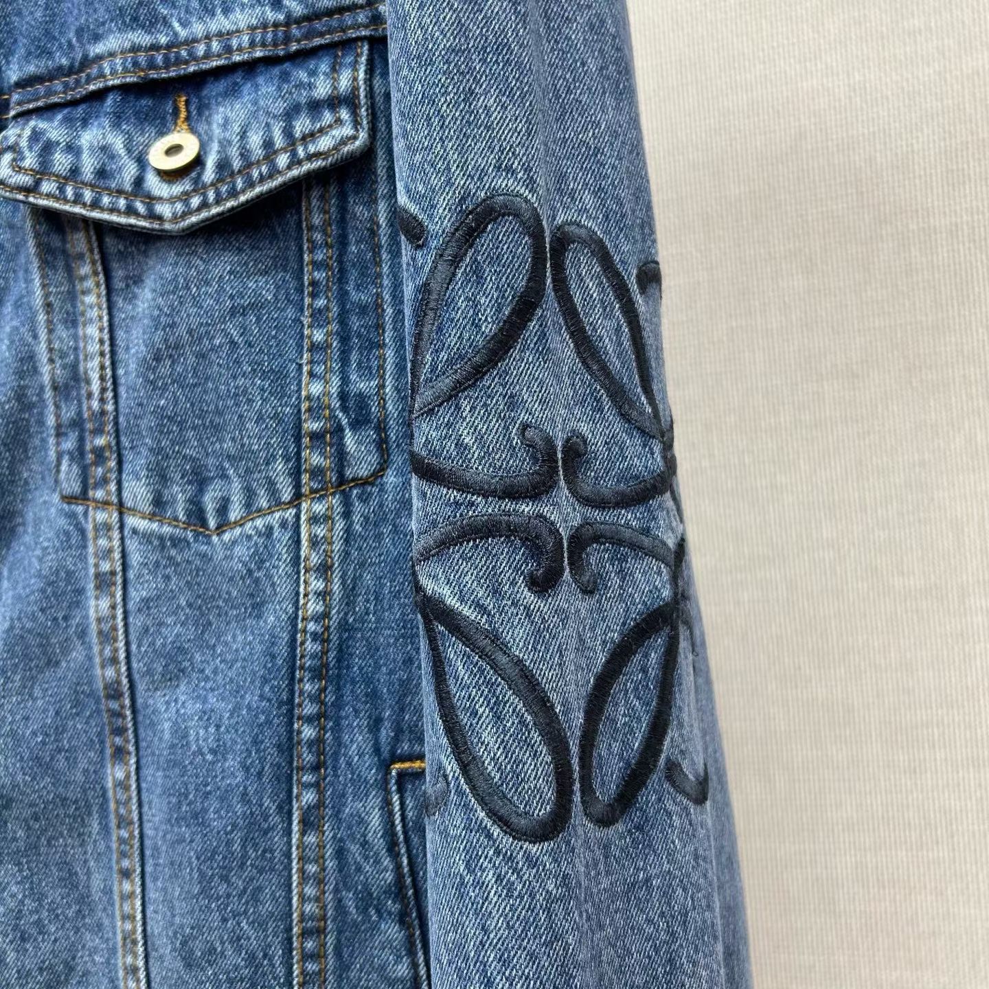 Anagram Denim Jacket — view 3
