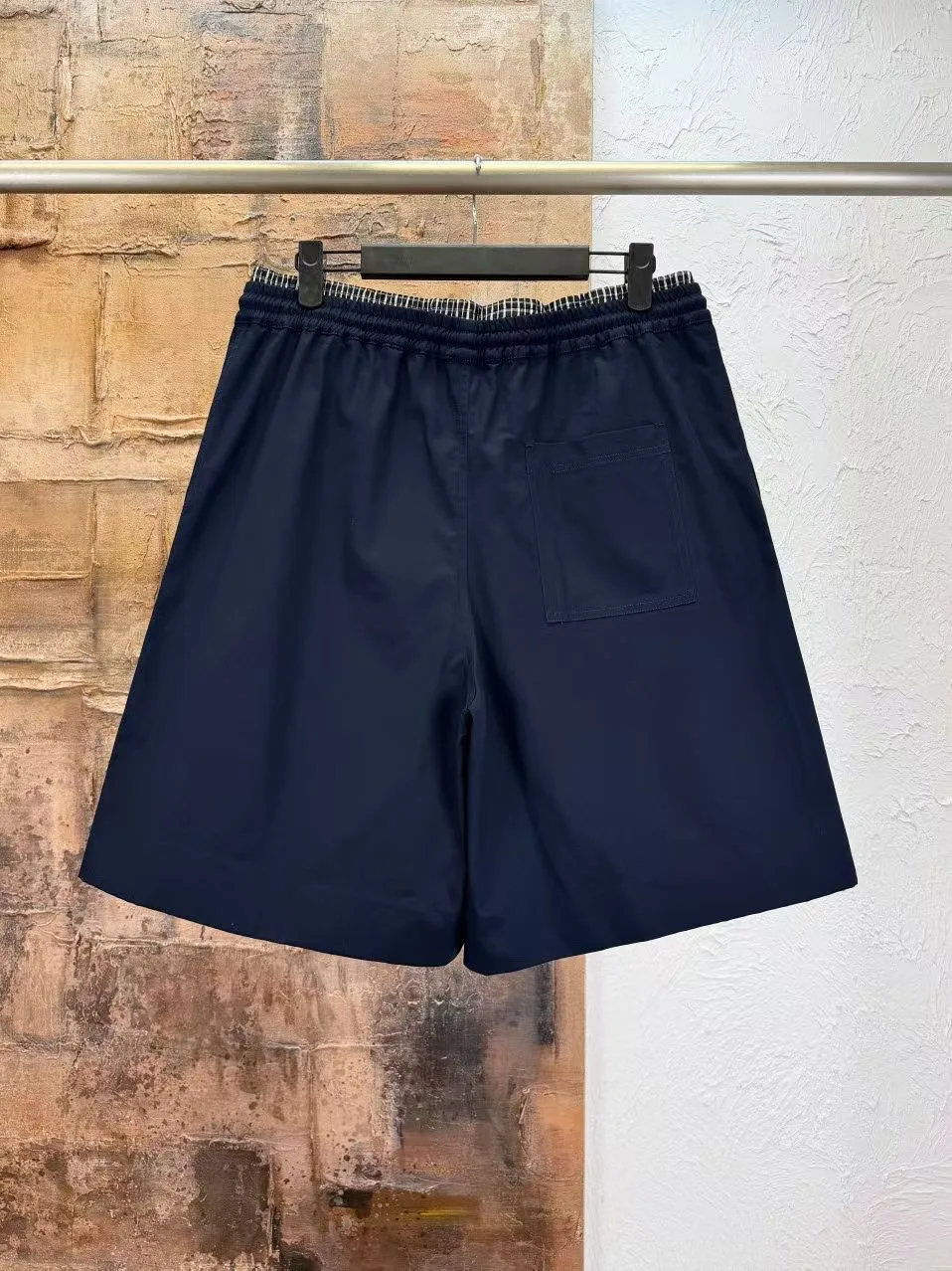 Loewe Cotton Drawstring Shorts (Dark Navy) — ビュー 6