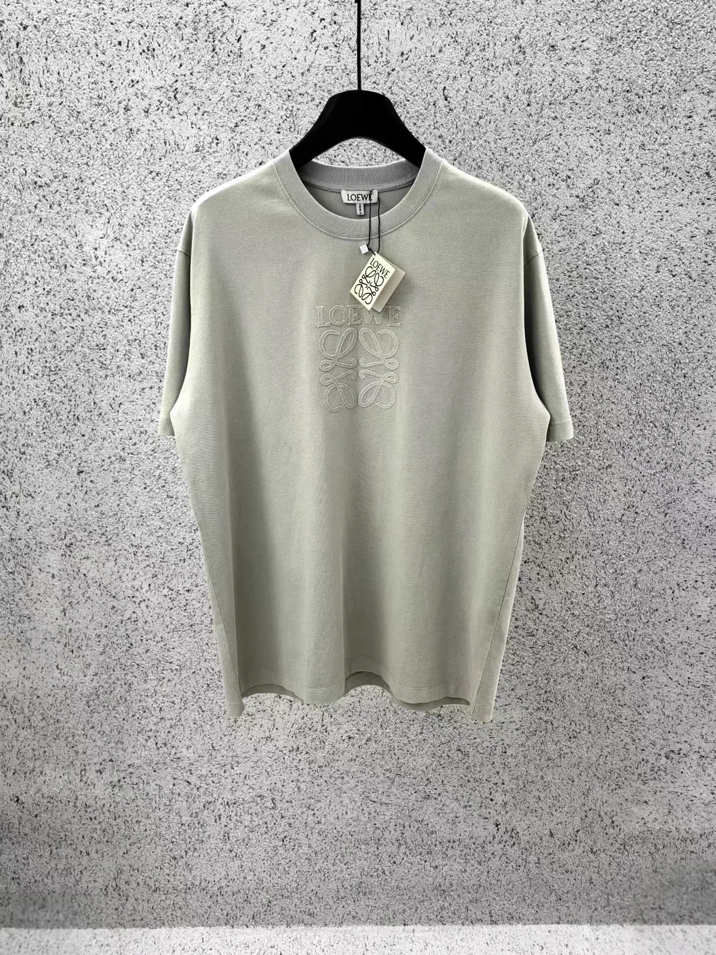Loewe Embroidered Relaxed Fit T-Shirt (Olive)