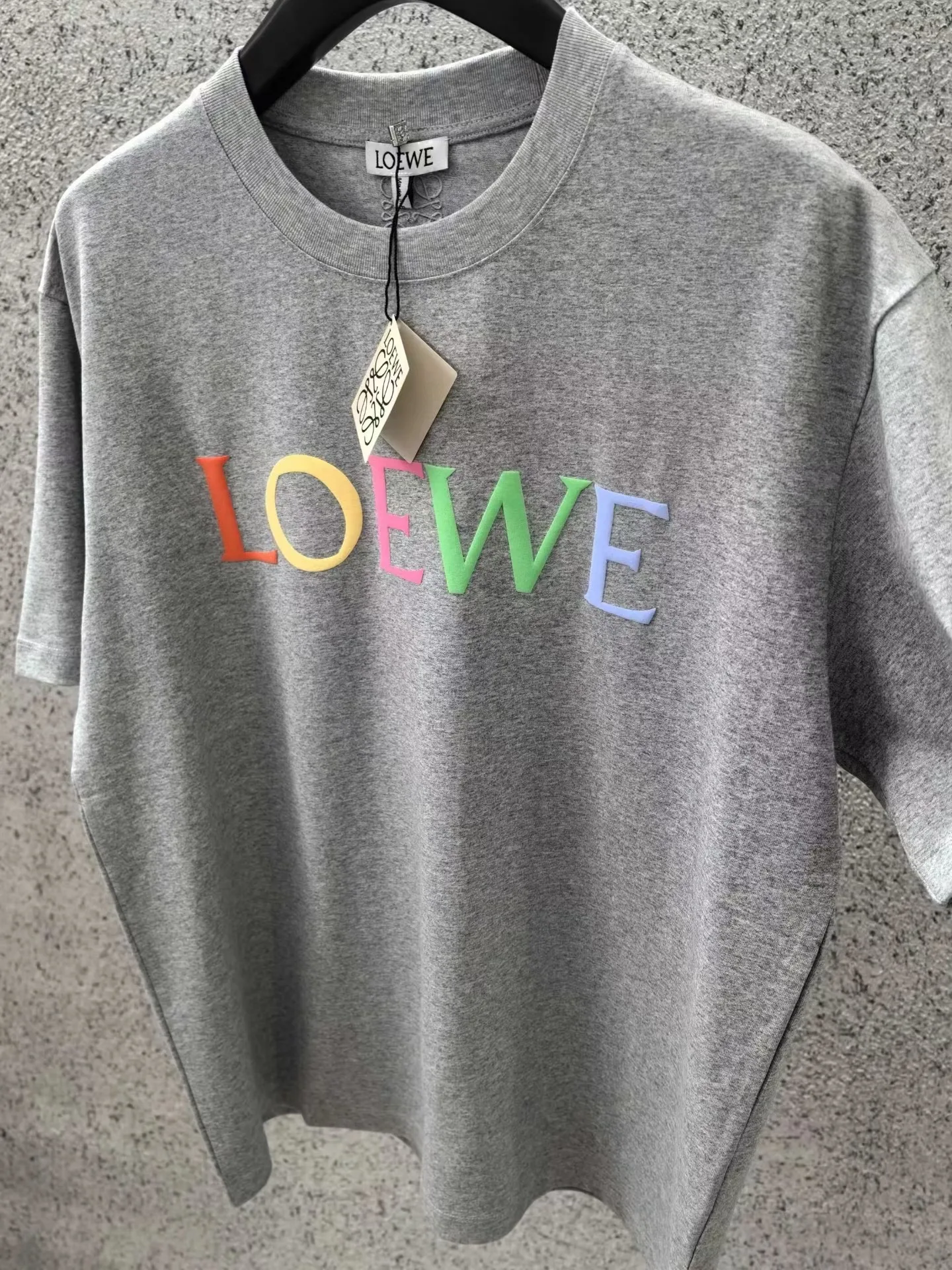 Loewe Graphic Rainbow T-Shirt (Grey) — ビュー 3