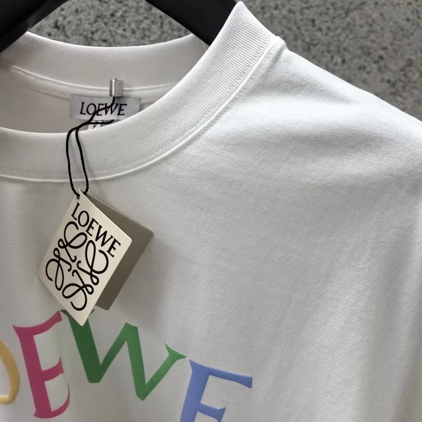 Loewe Graphic Rainbow T-Shirt (White) — ビュー 2