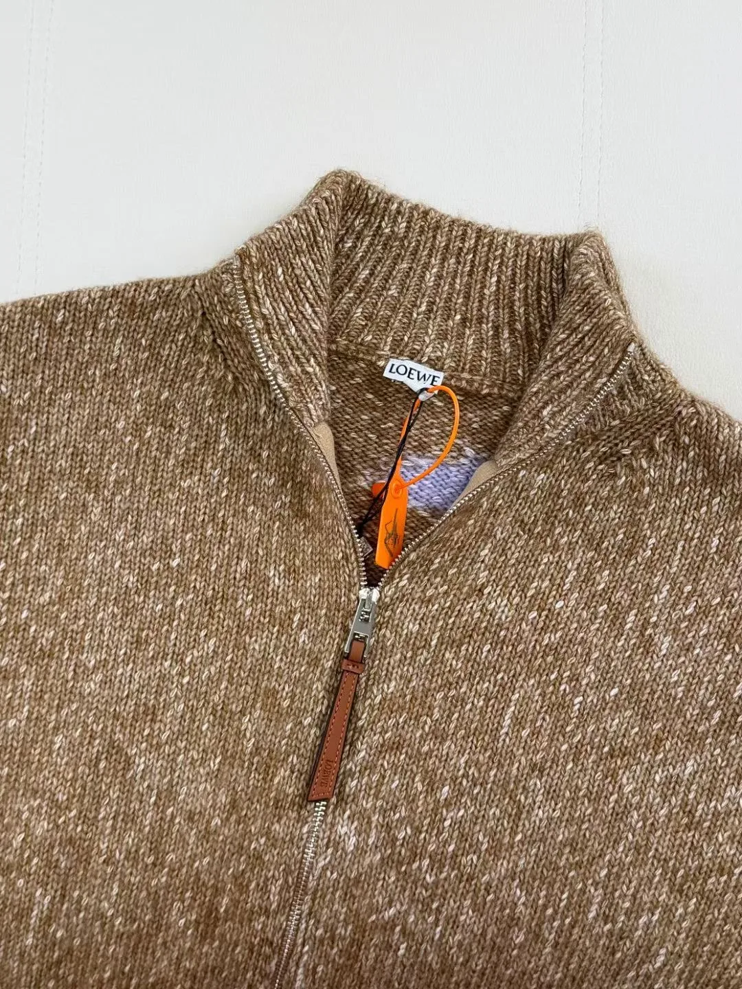 Loewe Jacquard Anagram Zip-Up Relaxed Cardigan — ビュー 8