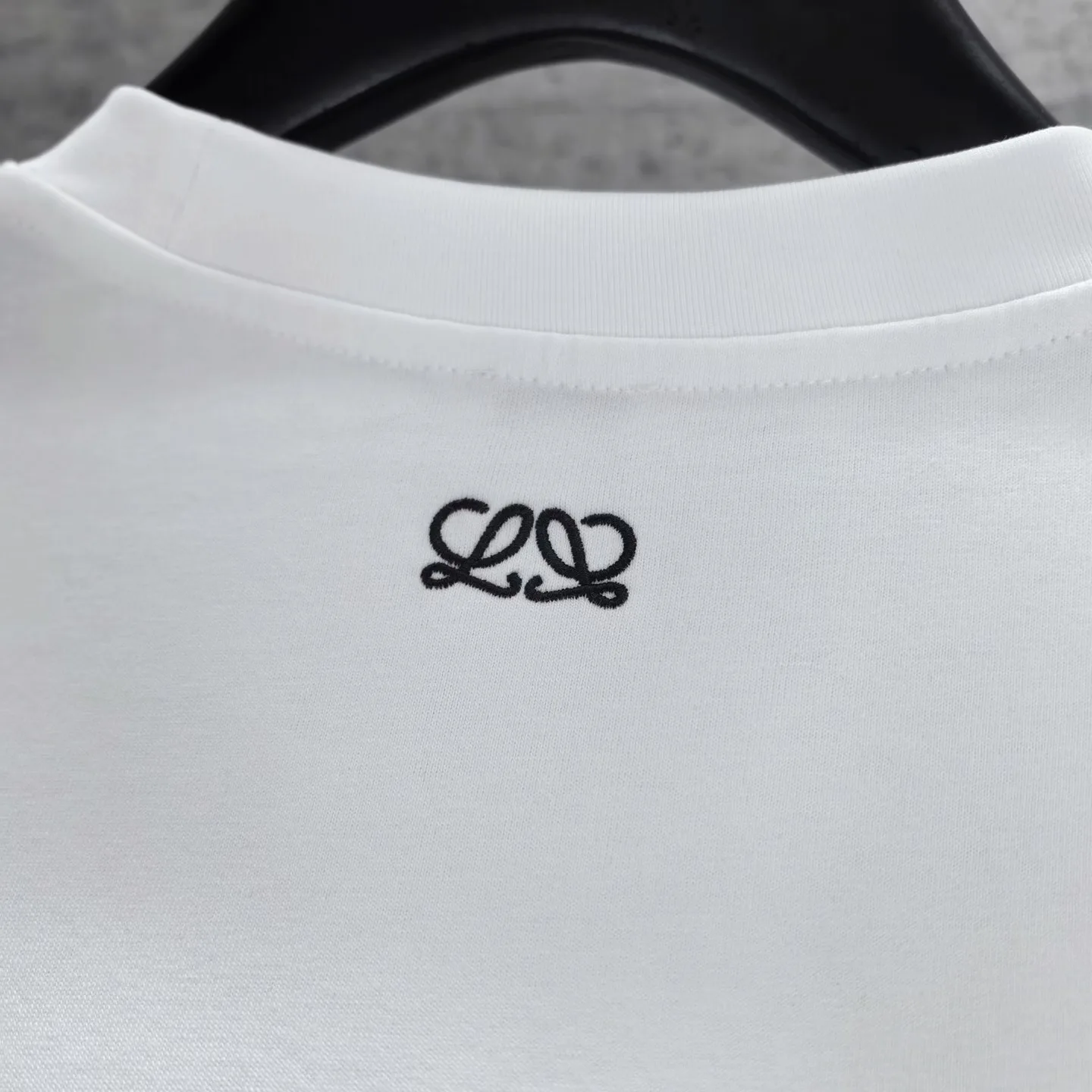 Loewe Large Lion Jersey Patch Regular fit t shirt in cotton (White) — ビュー 3