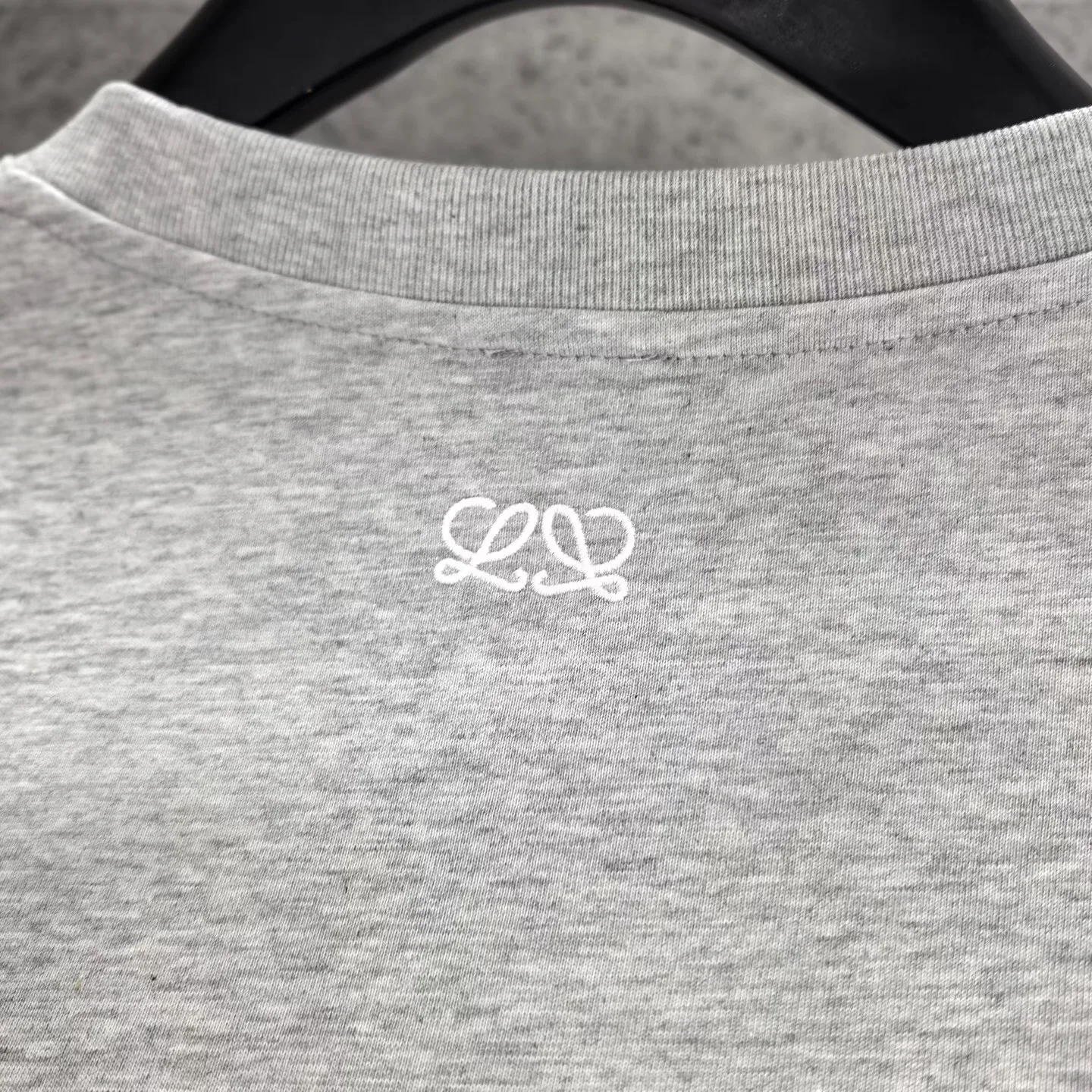 Loewe Lion Jersey Patch Relaxed fit T-shirt in cotton (Grey) — ビュー 5