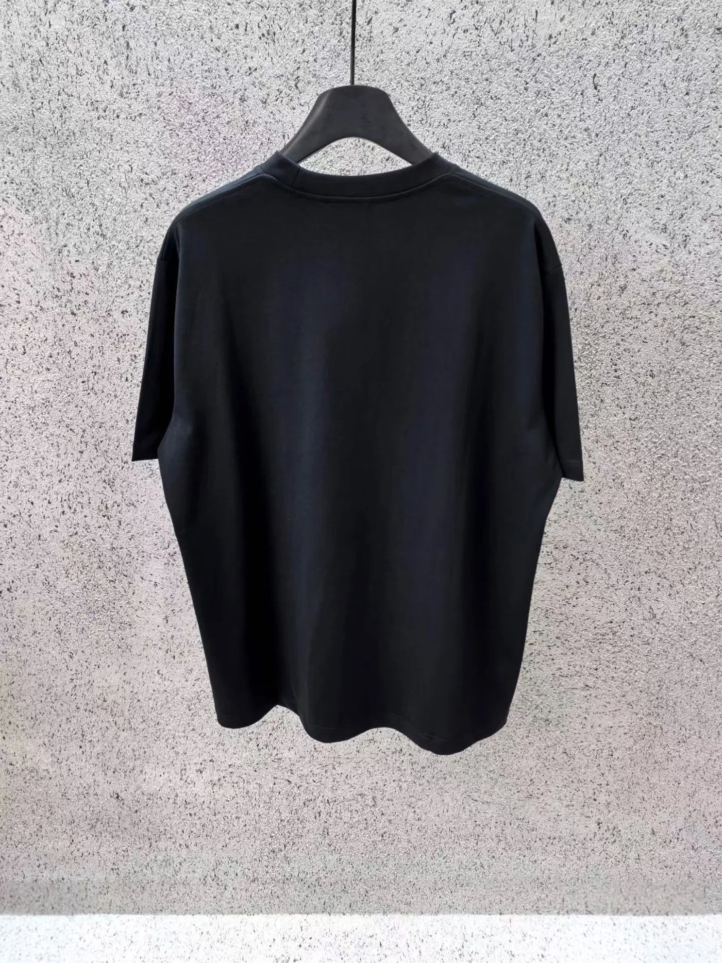 Loewe Logo-embroidered cotton T-shirt (Black) — view 3