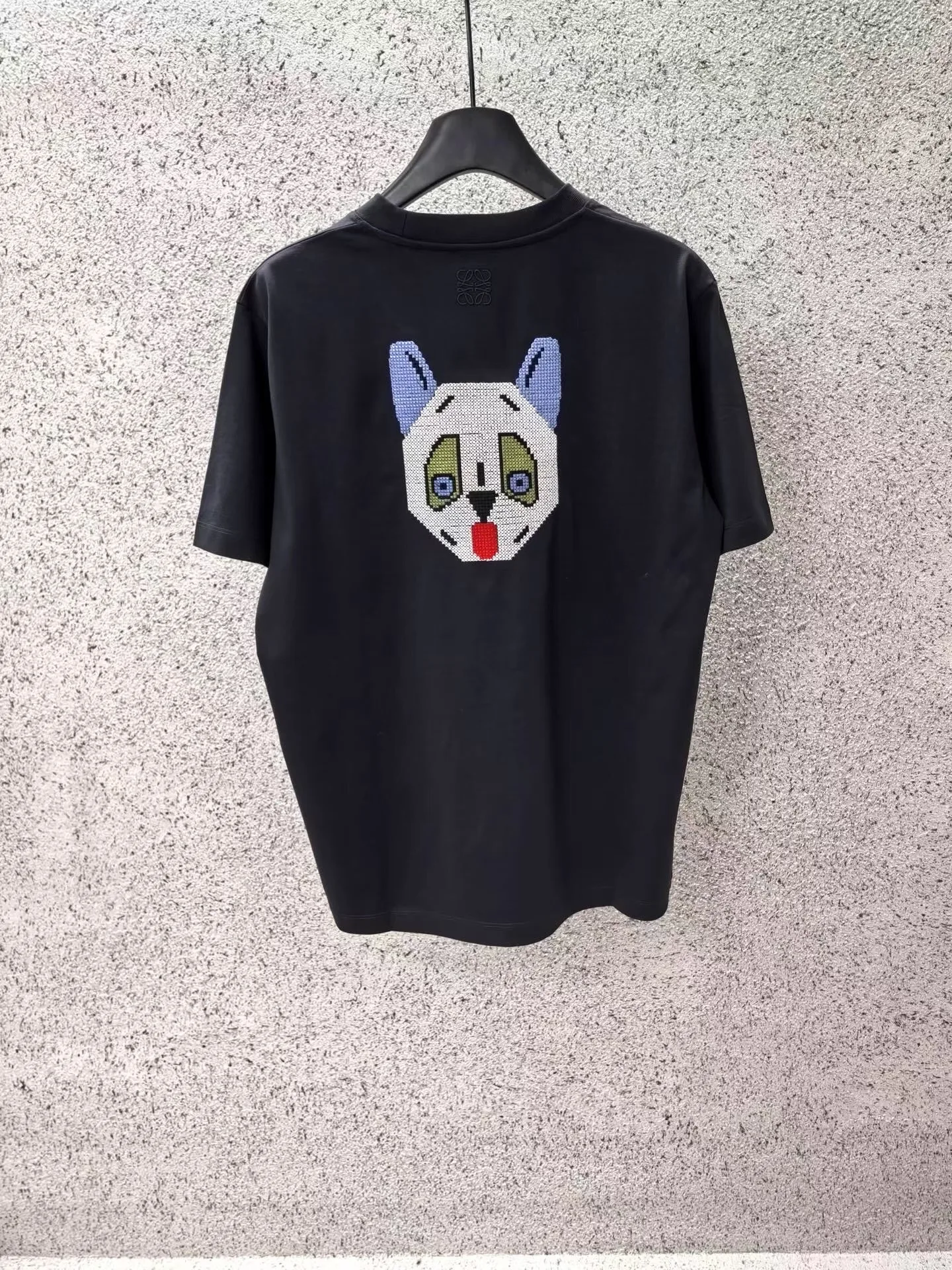 Loewe + Louis Wain Embroidered Cotton-jersey T-shirt (Black) — 보기 4