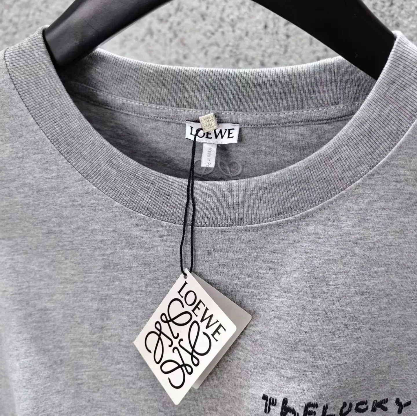 Loewe + Louis Wain Embroidered Cotton-jersey T-shirt (Grey) — ビュー 3