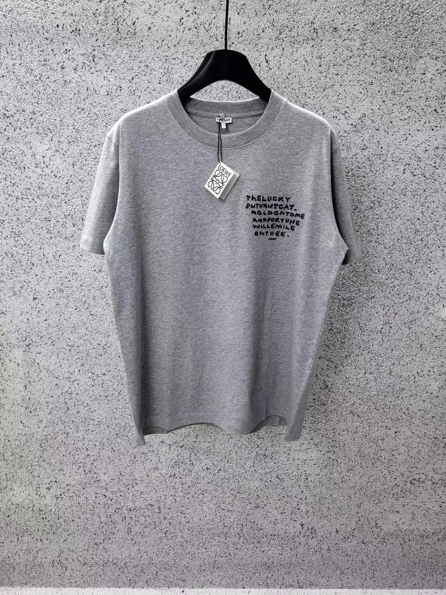 Loewe + Louis Wain Embroidered Cotton-jersey T-shirt (Grey)