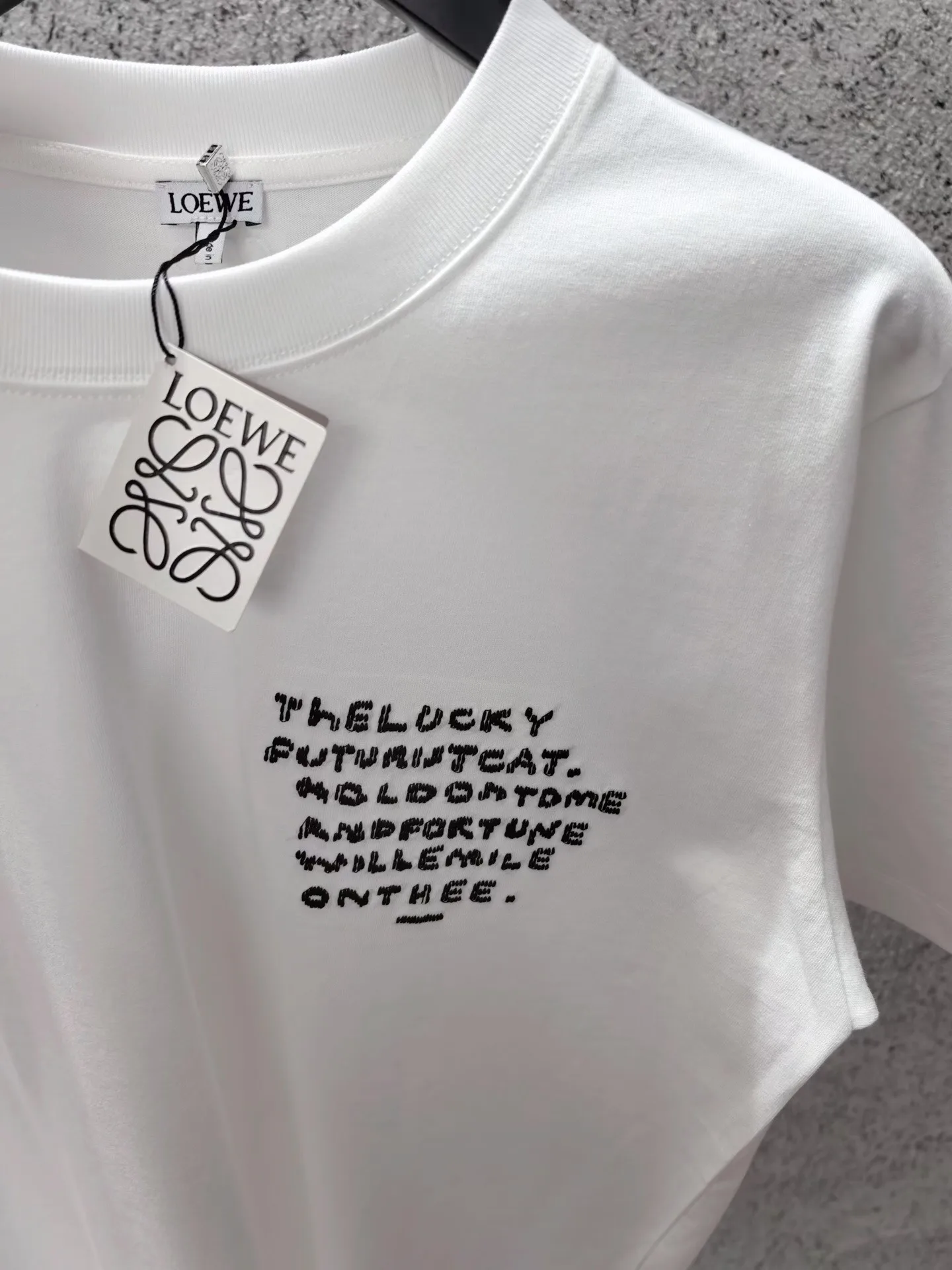 Loewe + Louis Wain Embroidered Cotton-jersey T-shirt (White) — ビュー 5