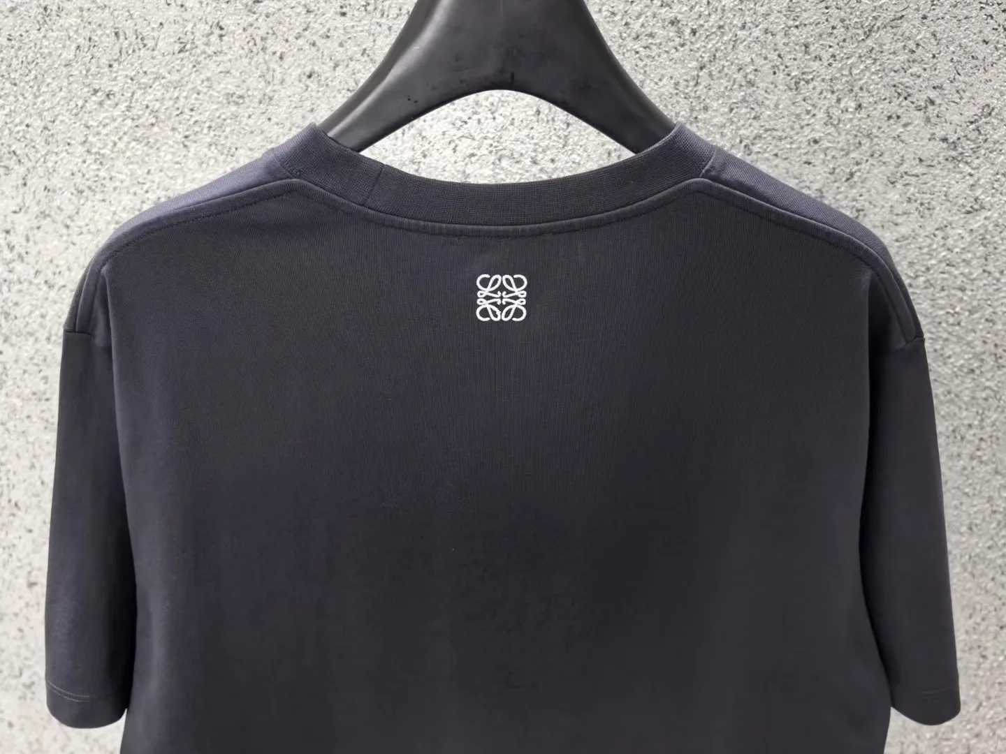Loewe Printed cotton-blend jersey T-shirt (Navy Blue) — 보기 3