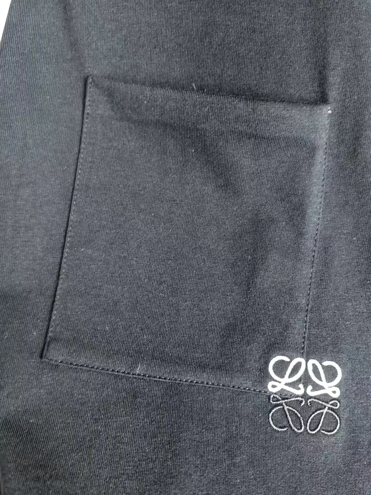 Loewe Relaxed Fit T-Shirt in Cotton (Black) — 보기 2