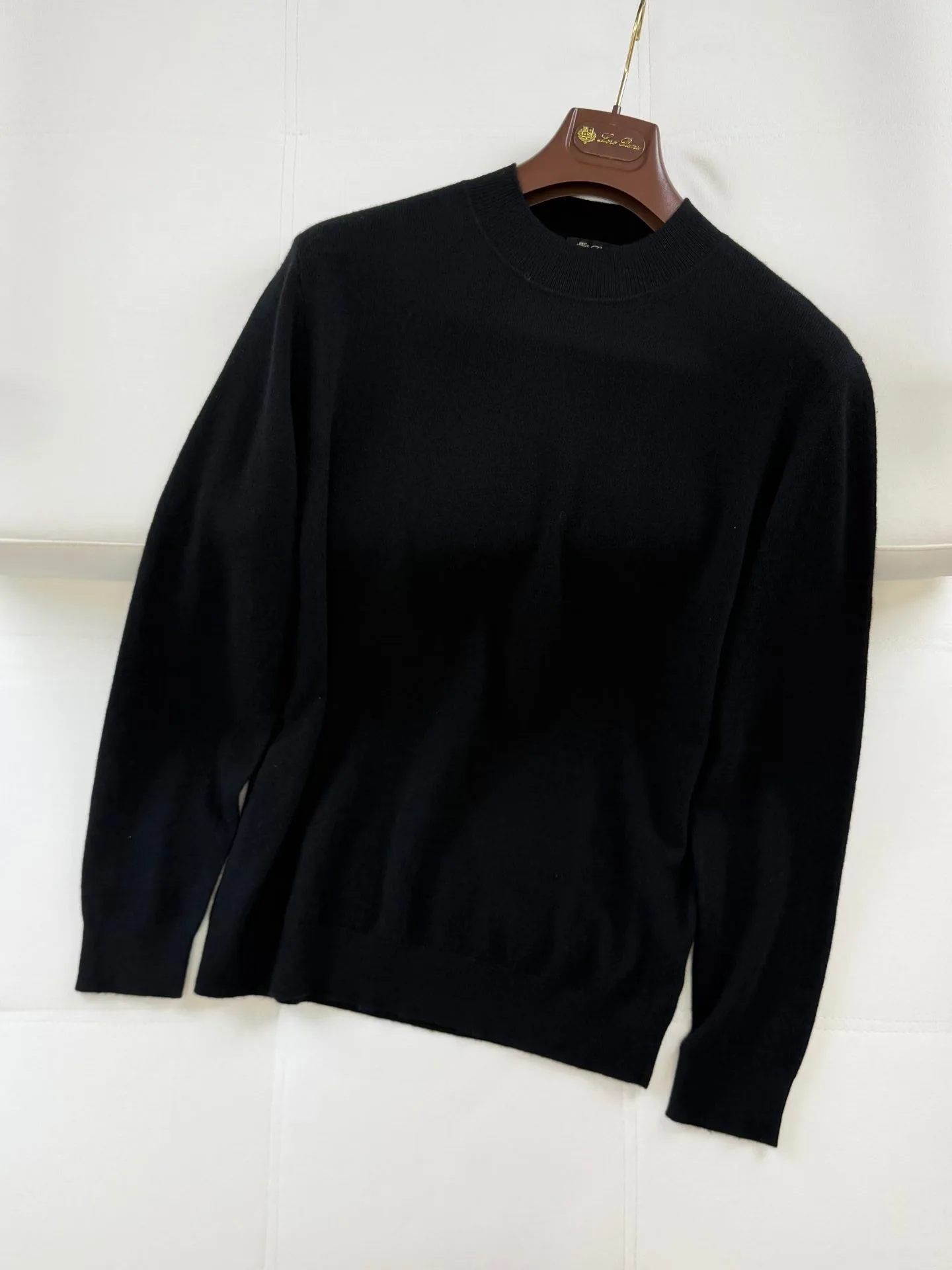 LP Crewneck Wool Knit Sweater (Black) — ビュー 3