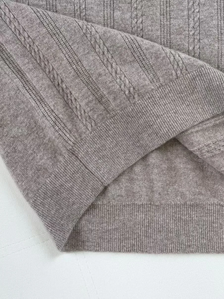LP Double Layer Collar Wool Knit Sweater (Beige) — ビュー 3