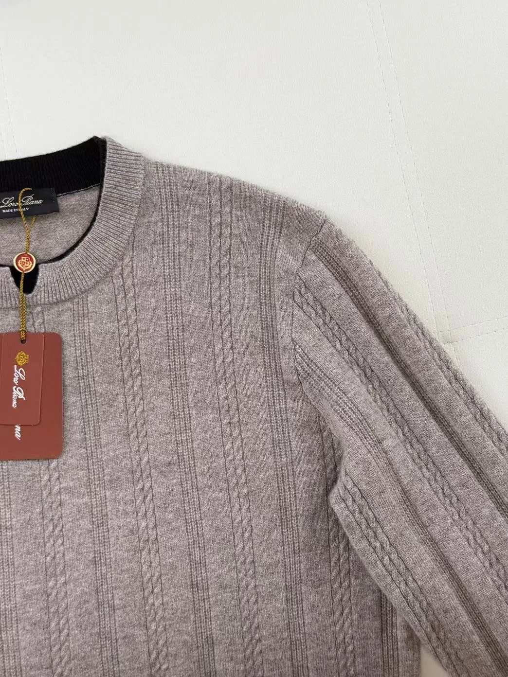 LP Double Layer Collar Wool Knit Sweater (Beige) — ビュー 5