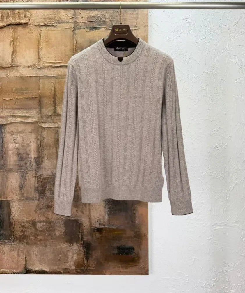 LP Double Layer Collar Wool Knit Sweater (Beige)