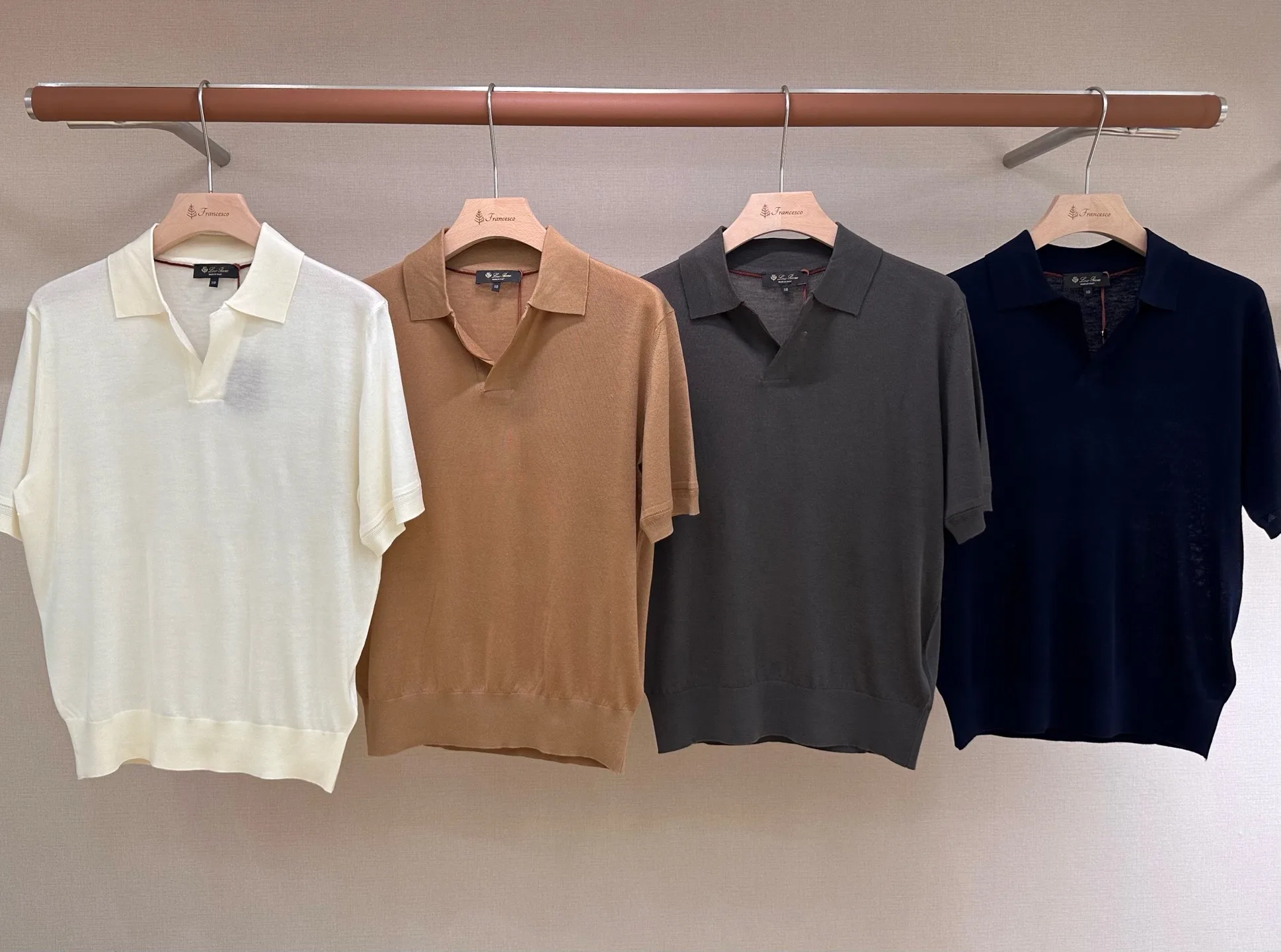 V Neck Knit Polo