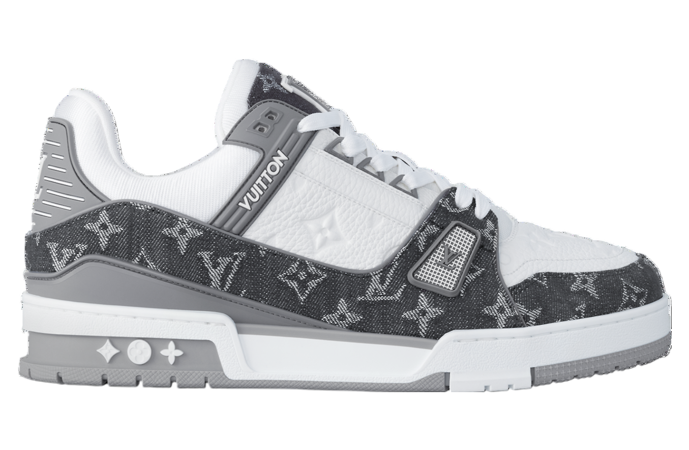 LV Trainer Sneaker Monogram Denim / White