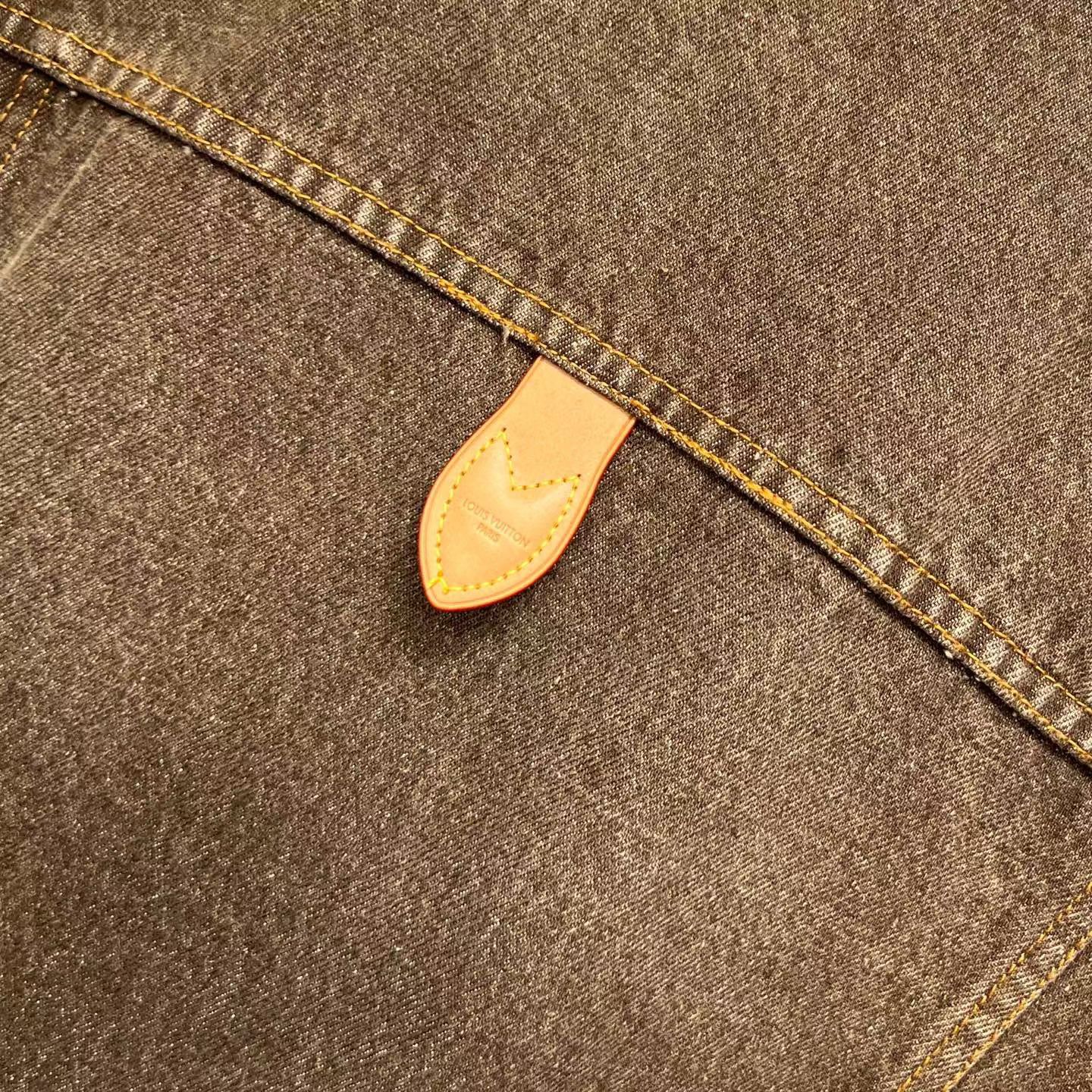 Coffee Indigo Denim Long-Sleeved Shirt — view 6