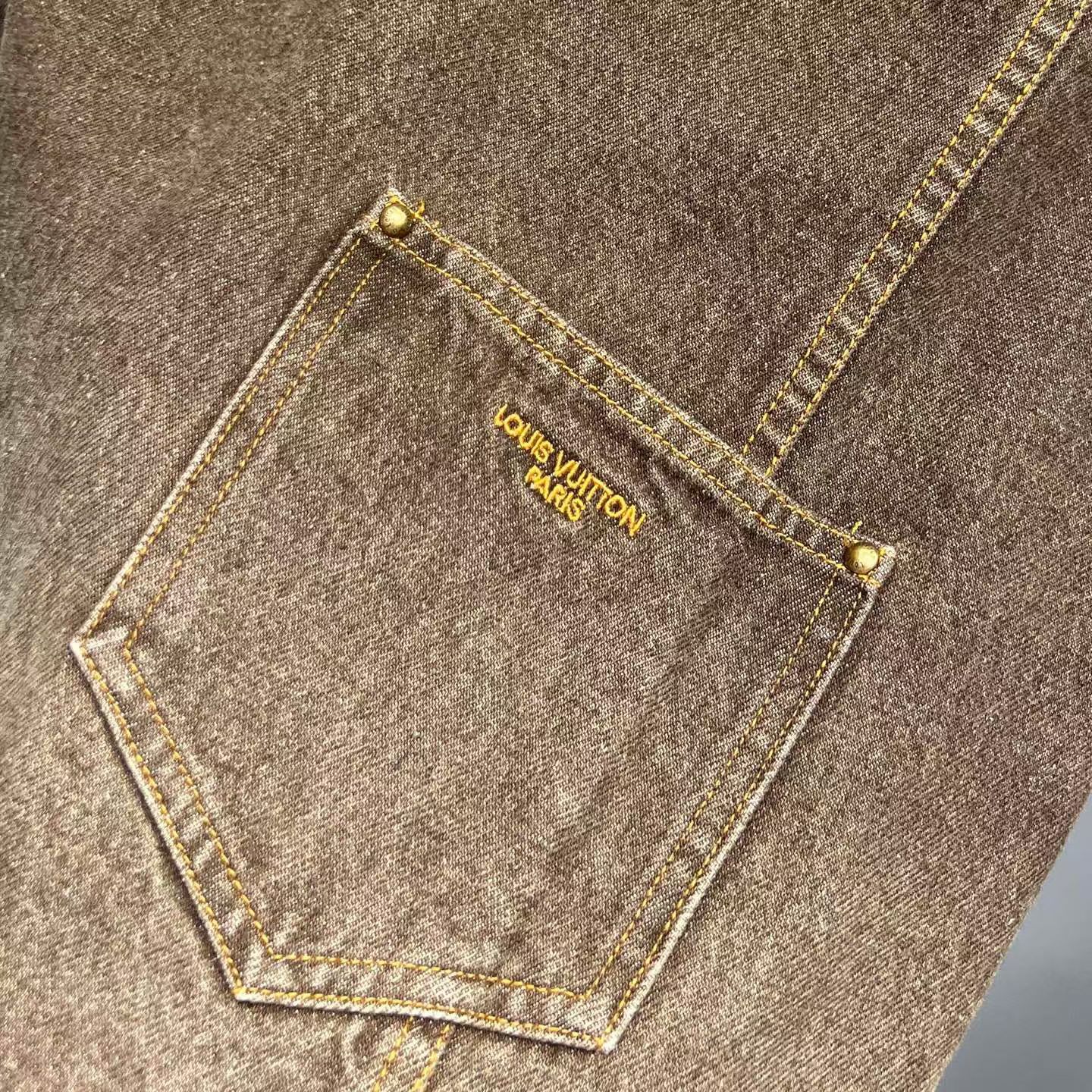 Coffee Indigo Denim Long-Sleeved Shirt — view 7