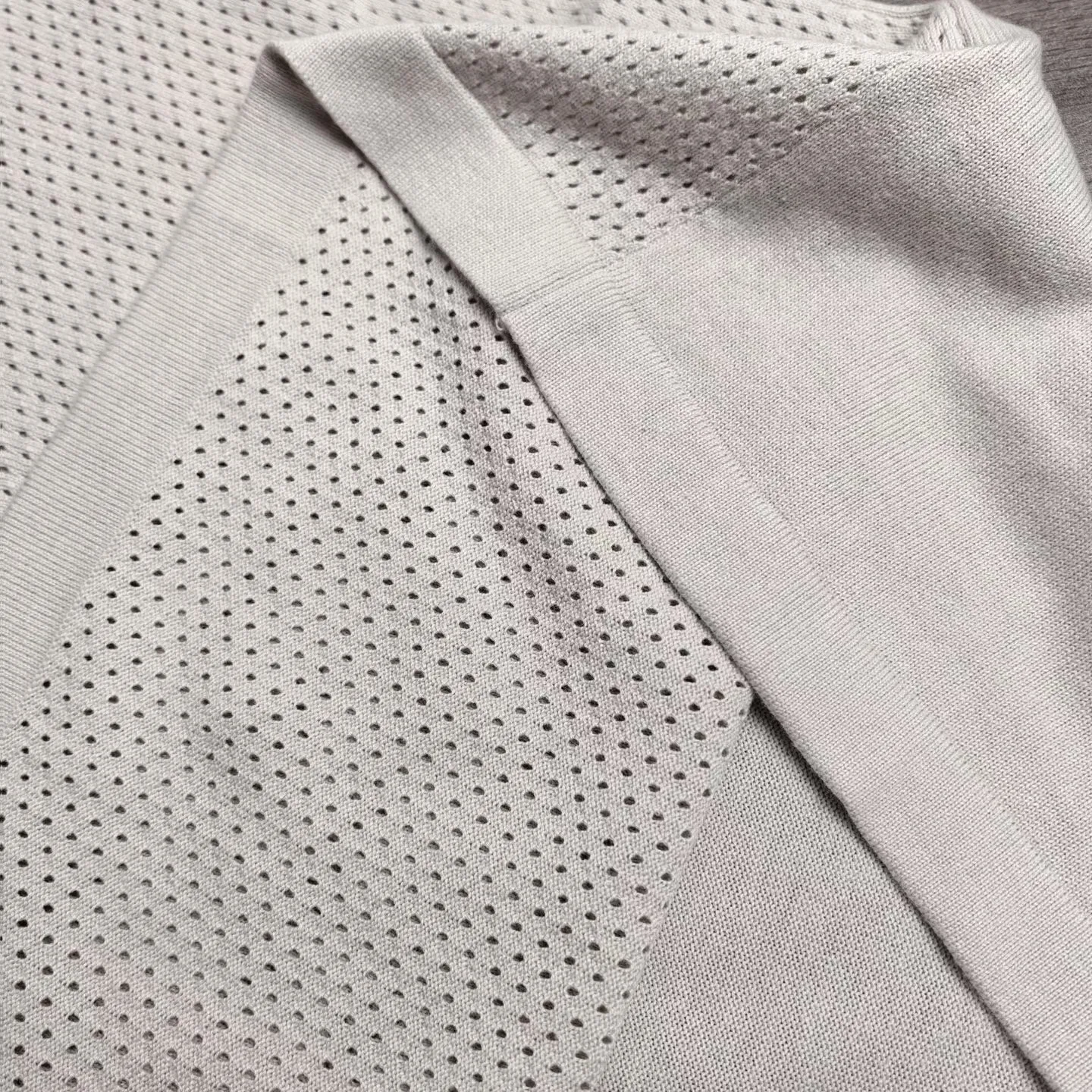 Cotton-Cashmere Short-Sleeved Crewneck (Beige) — 图 6