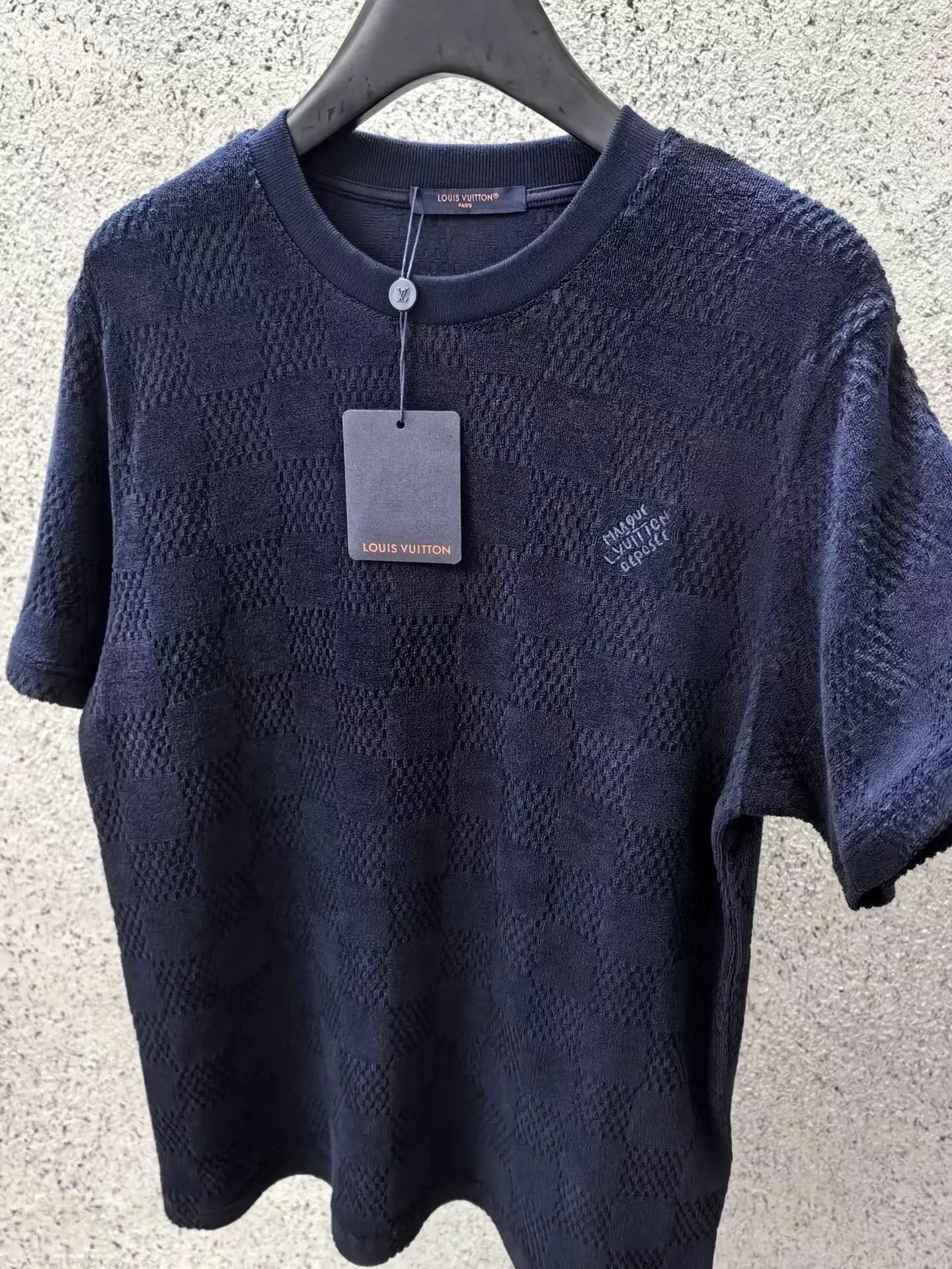 Damier French Terry Cotton-Blend T Shirt — ビュー 2