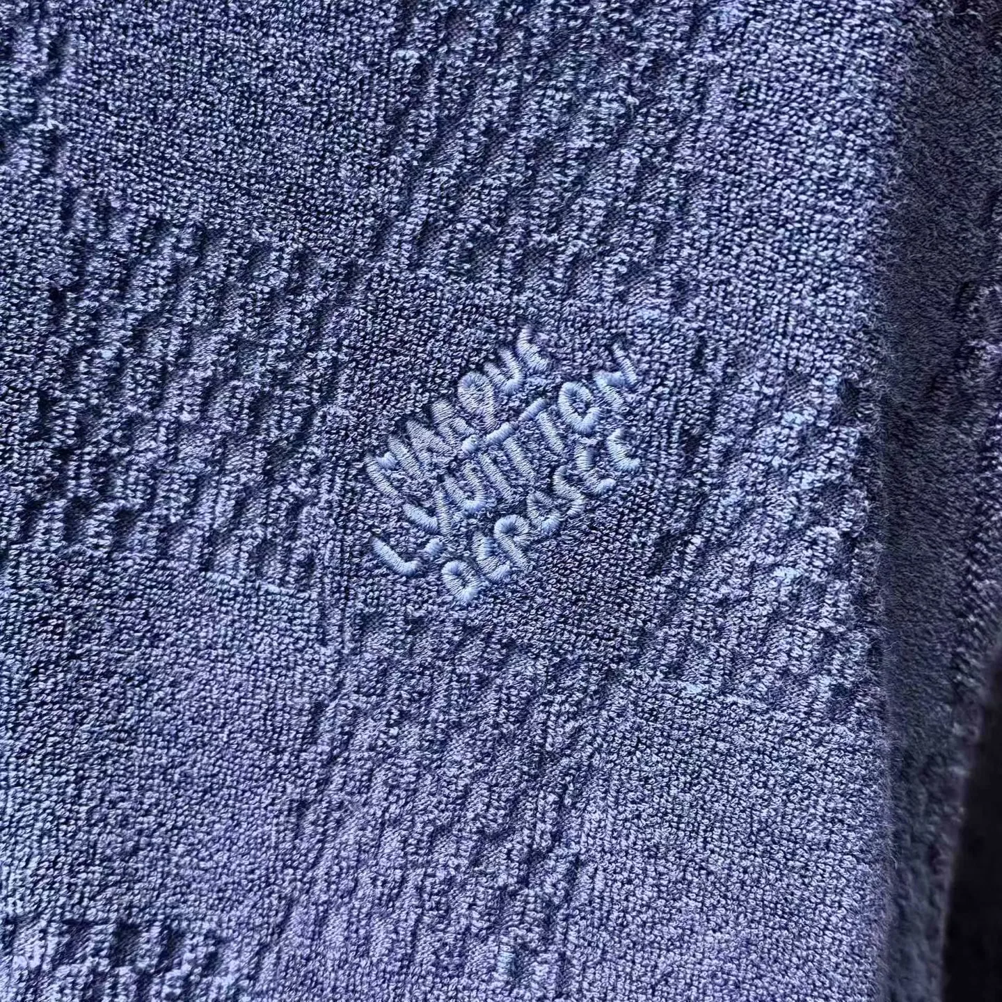 Damier French Terry Cotton-Blend T Shirt — ビュー 4
