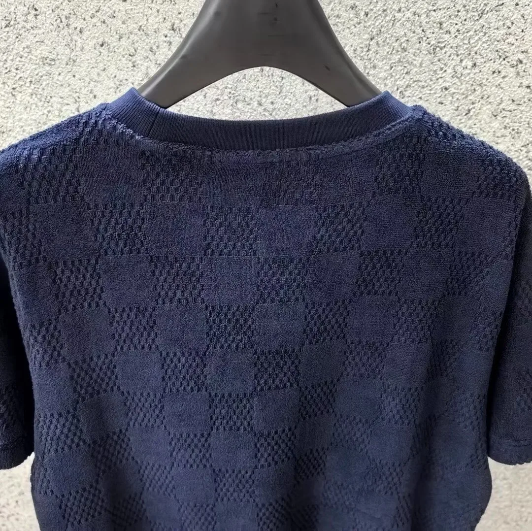 Damier French Terry Cotton-Blend T Shirt — ビュー 5