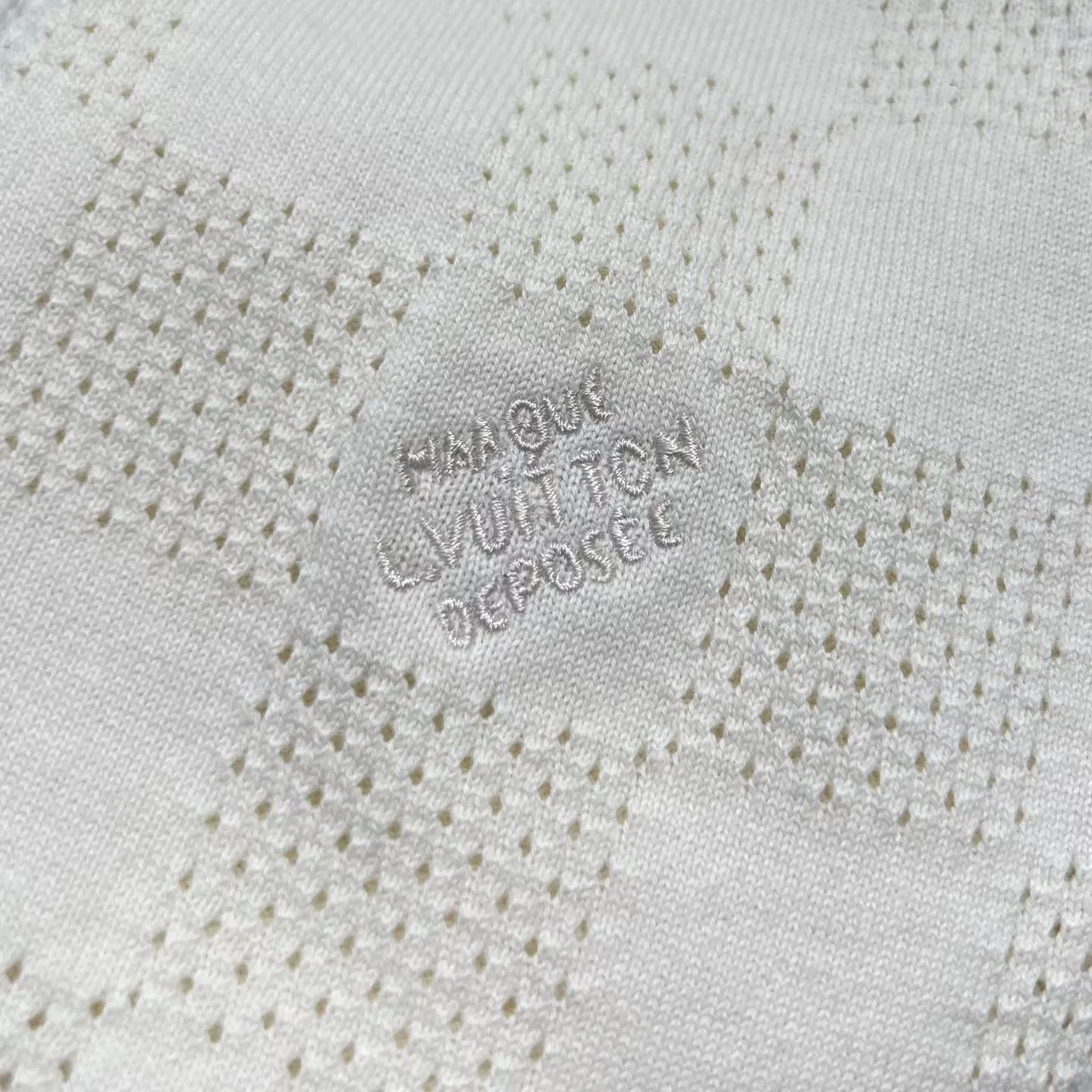 LV Damier French Terry Shorts (Pale Yellow) — 圖 5