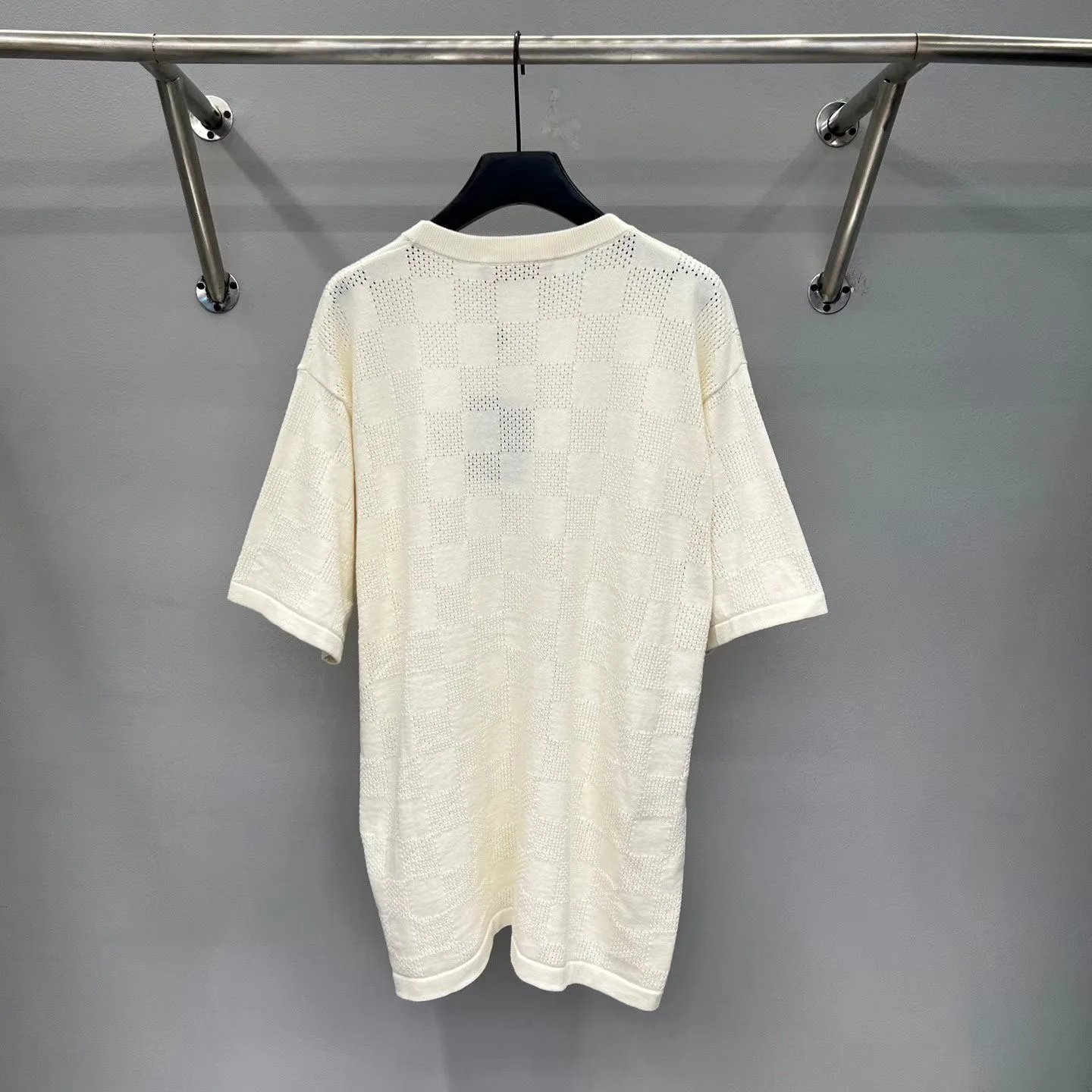 LV Damier French Terry T-Shirt (Pale Yellow) — 图 2