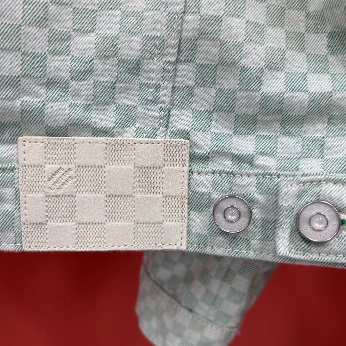 LV Denim Jacket with Damier pattern (Mulitcoloured) — view 2