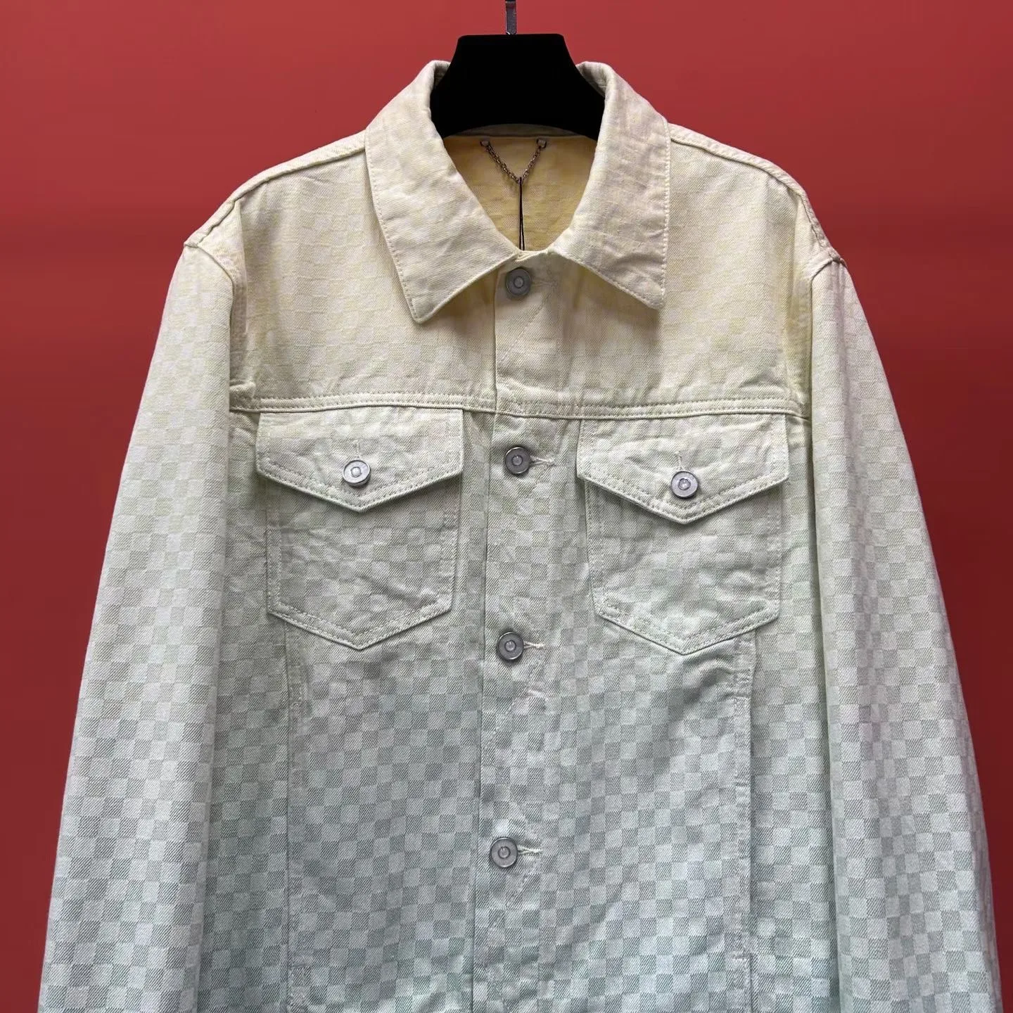 LV Denim Jacket with Damier pattern (Mulitcoloured) — view 4