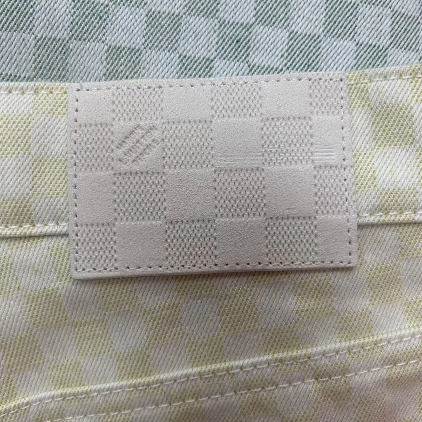 LV Denim Jacket with Damier pattern (Mulitcoloured) — view 6
