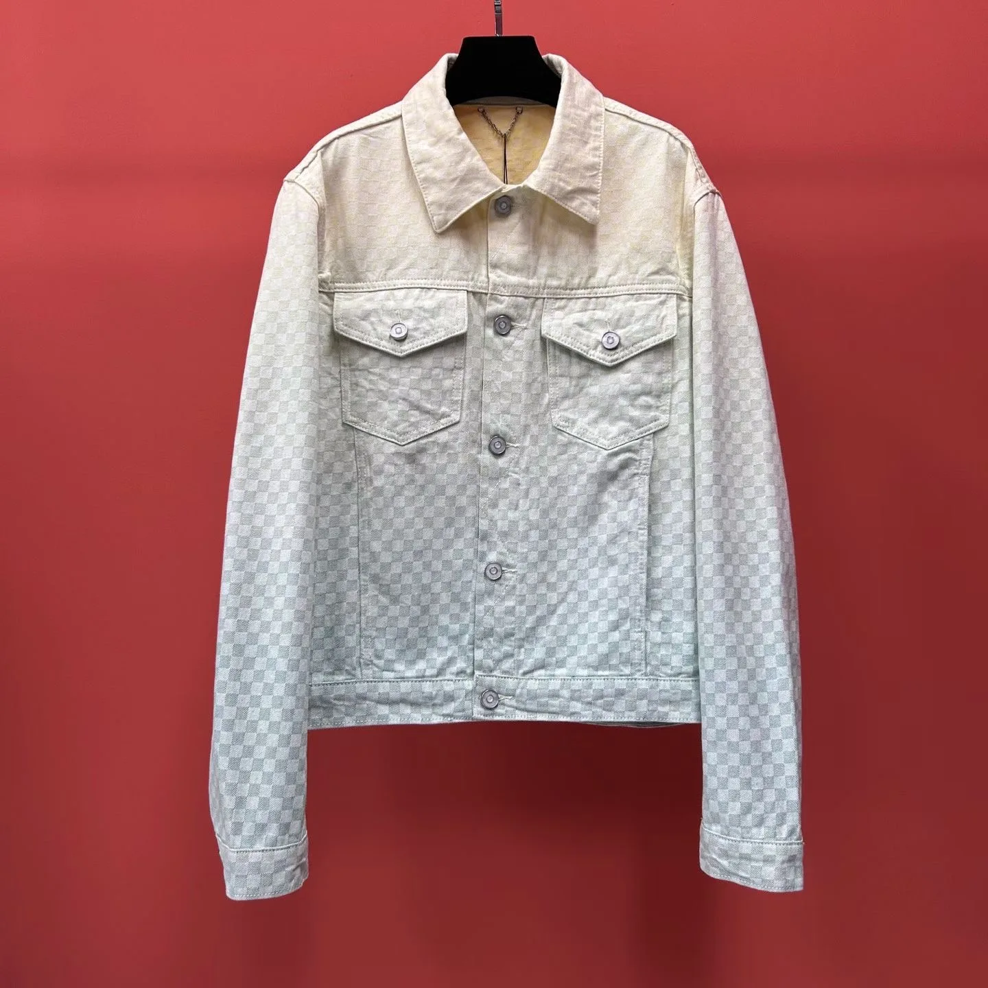 LV Denim Jacket with Damier pattern (Mulitcoloured)