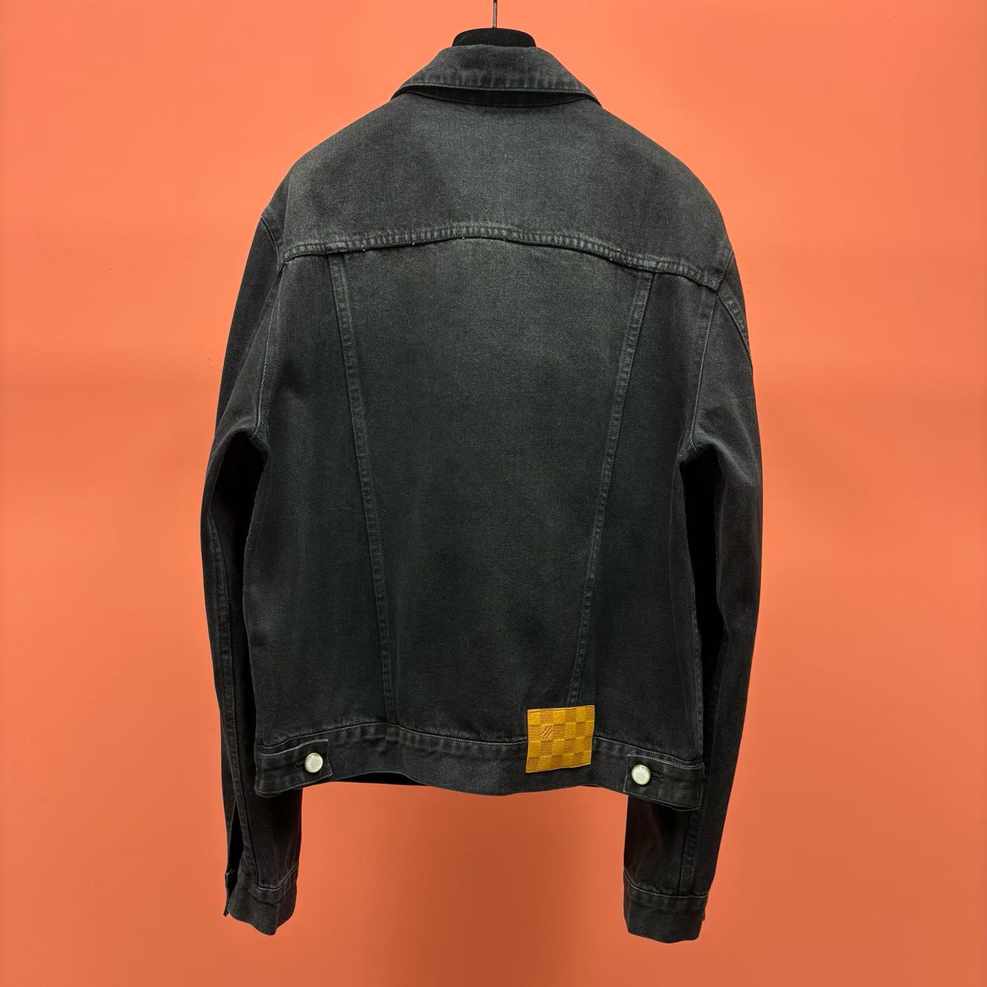 Denim Trucker Jacket - Black — view 4