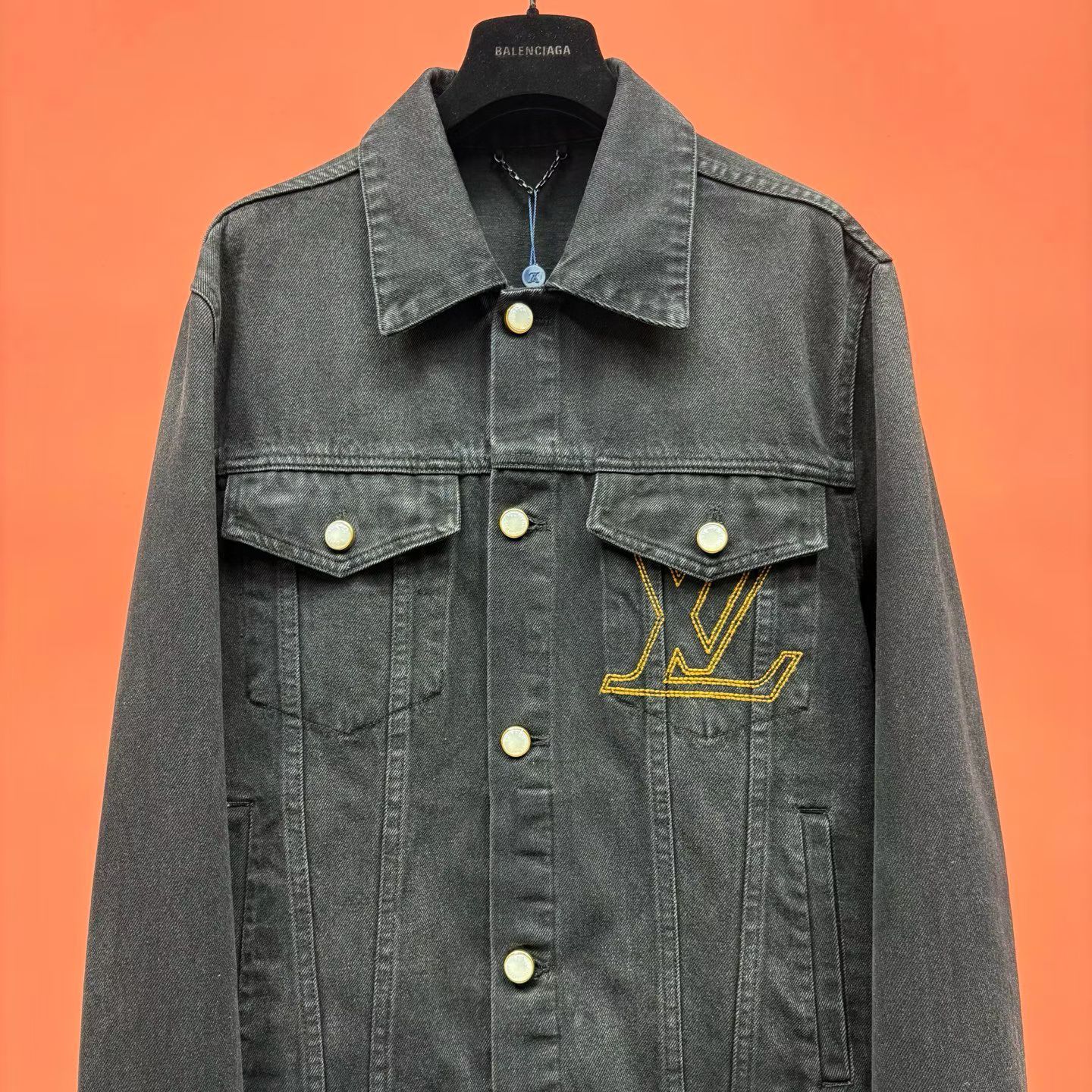 Denim Trucker Jacket - Black