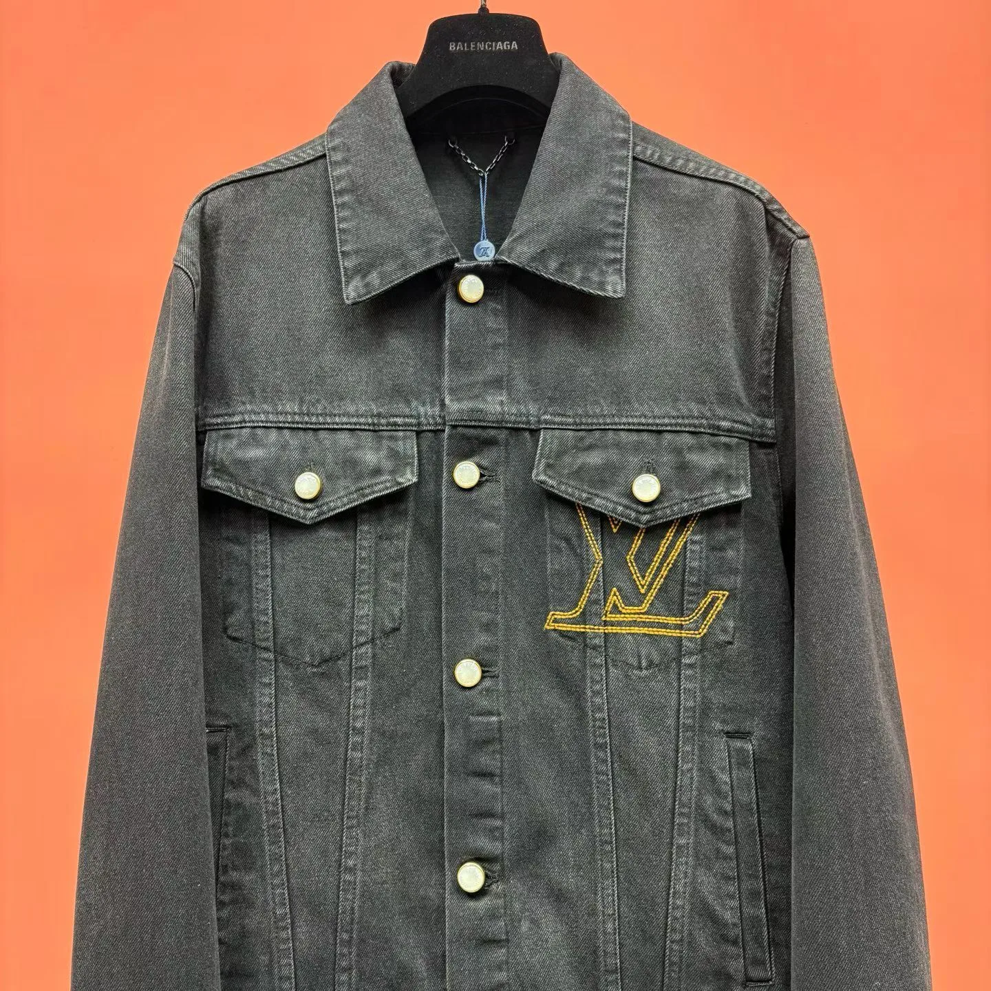 Denim Trucker Jacket - Black