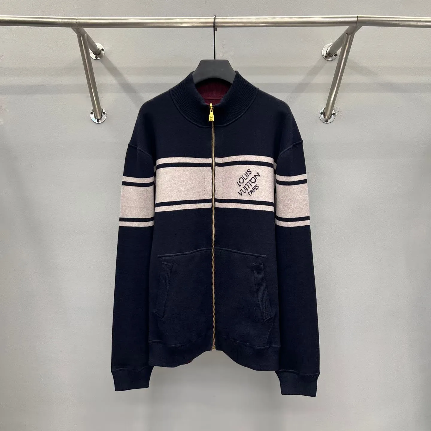LV Double Face Reversible Jacquard Track Top