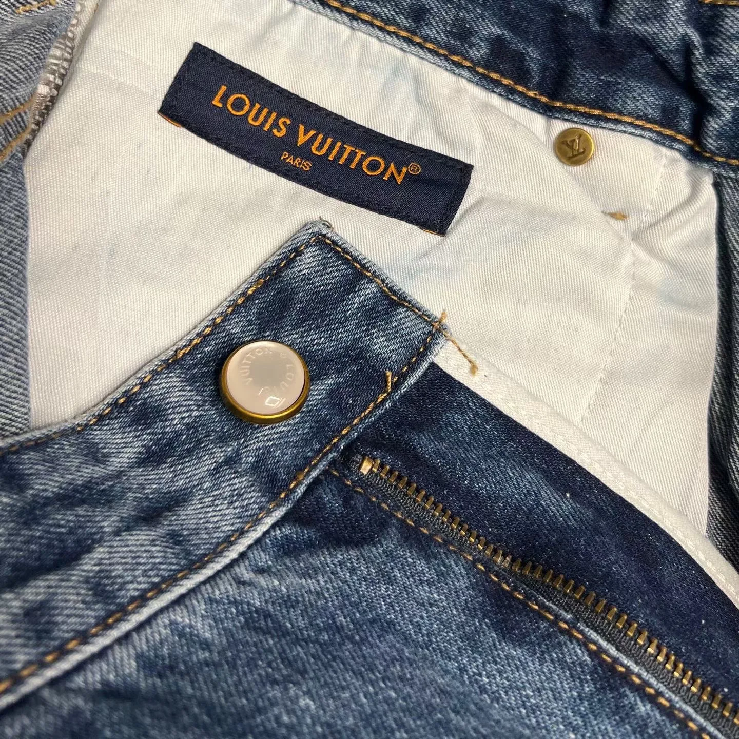 LV Embellished Denim Skate Pants (Indigo) — 图 6
