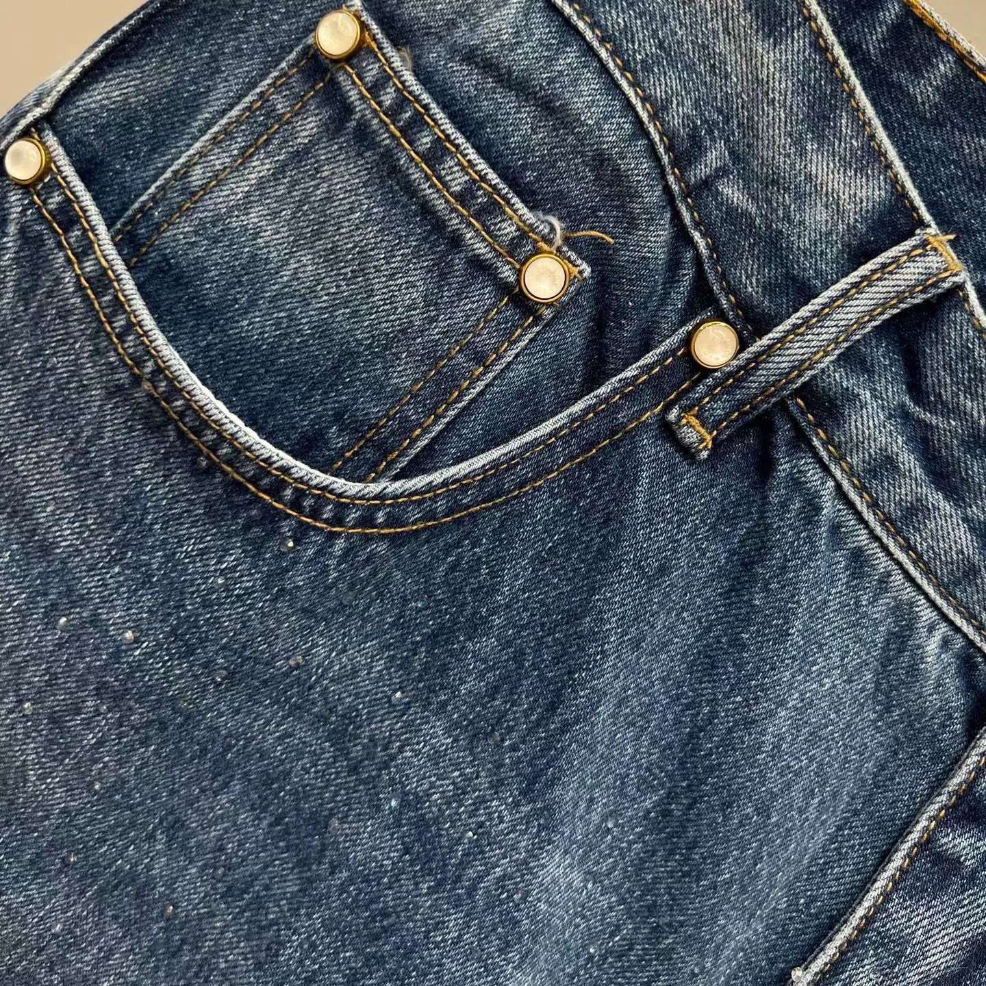 LV Embellished Denim Skate Pants (Indigo) — 图 7