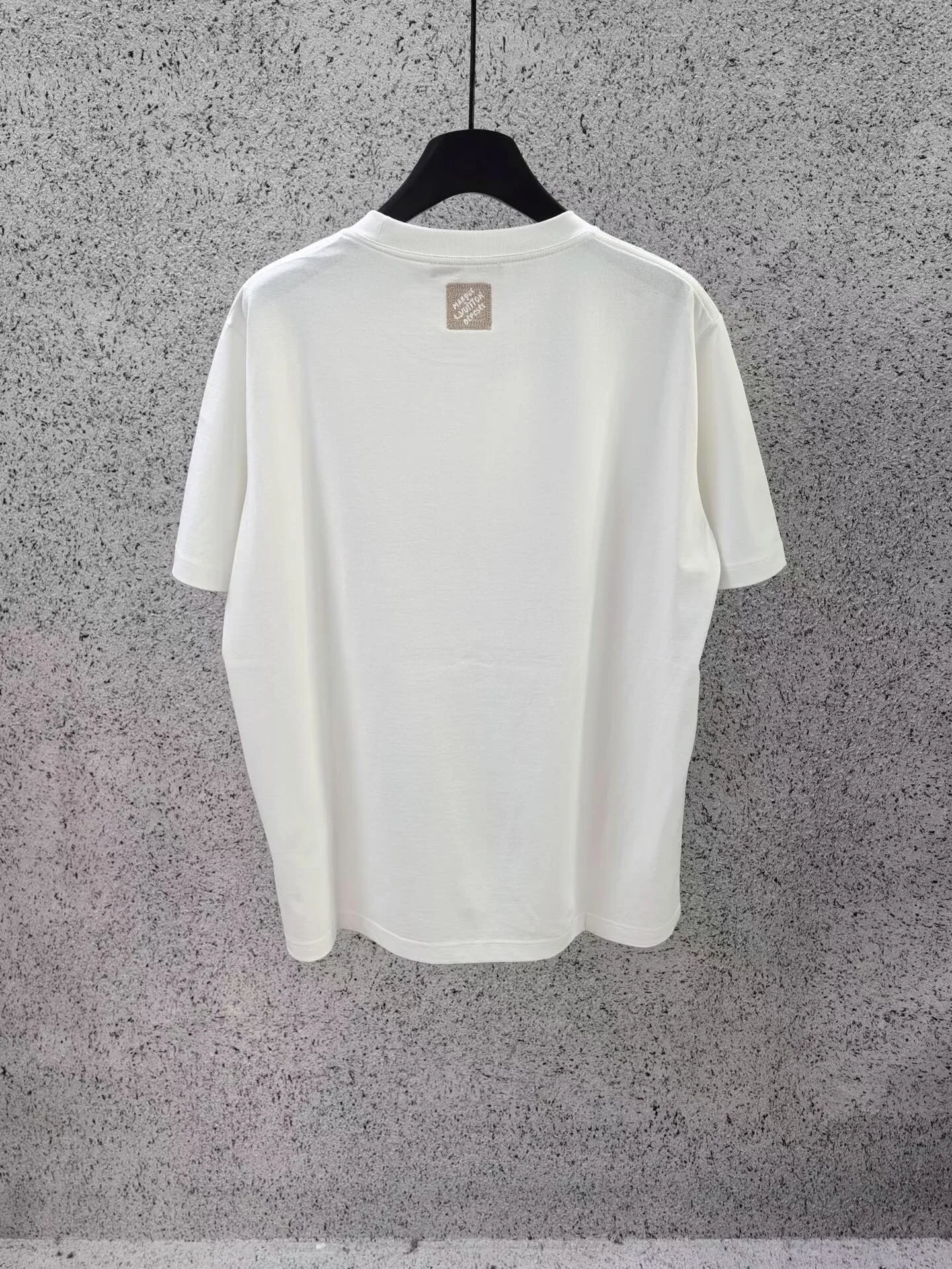 Embroidered Signature T-Shirt (White) — ビュー 2