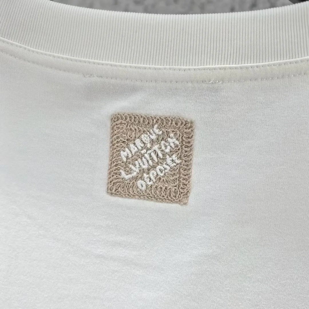 Embroidered Signature T-Shirt (White) — ビュー 3