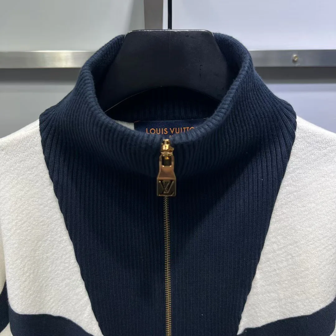 Knitted Cotton Sailor Blouson — view 2