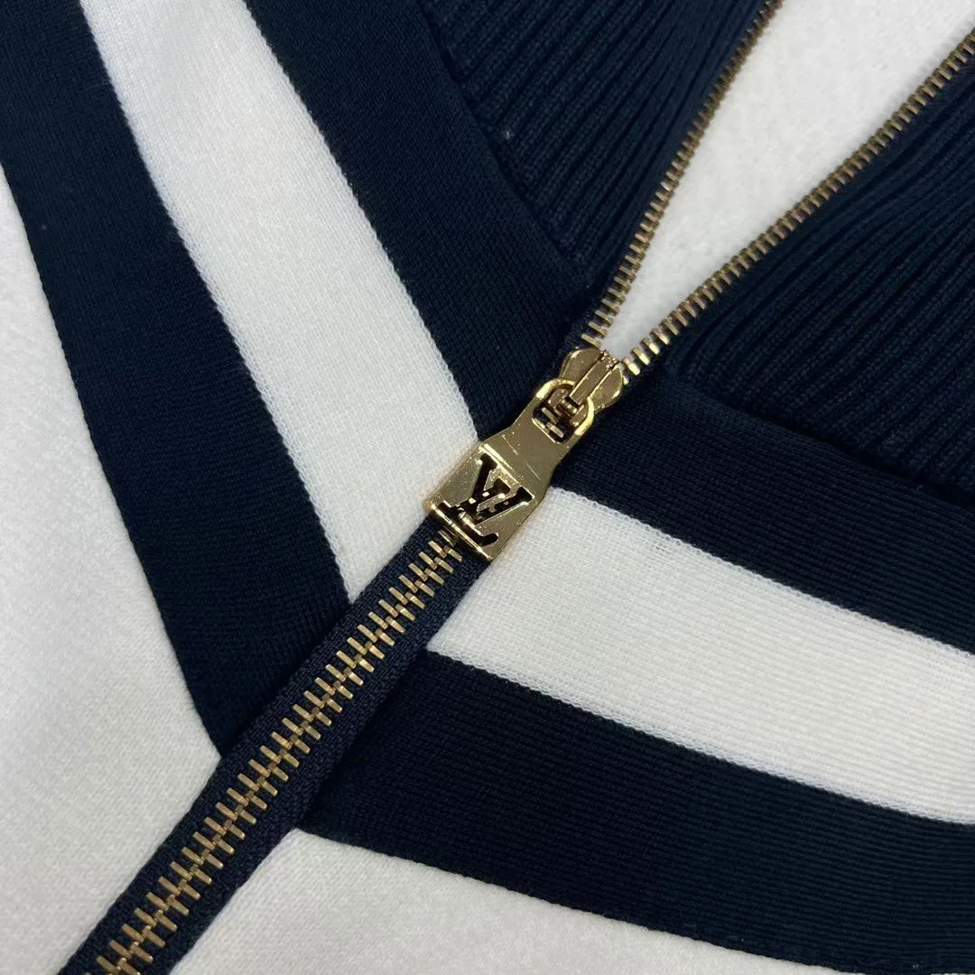Knitted Cotton Sailor Blouson — view 4