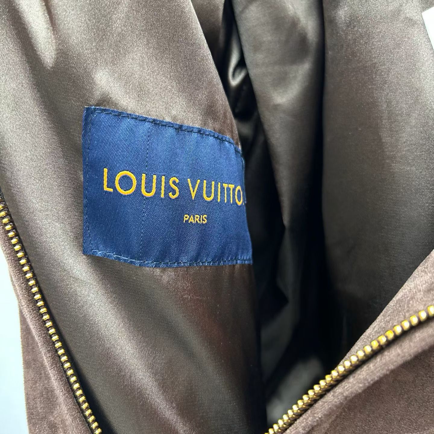 Monogram Embossed Suede Hoodie — view 5